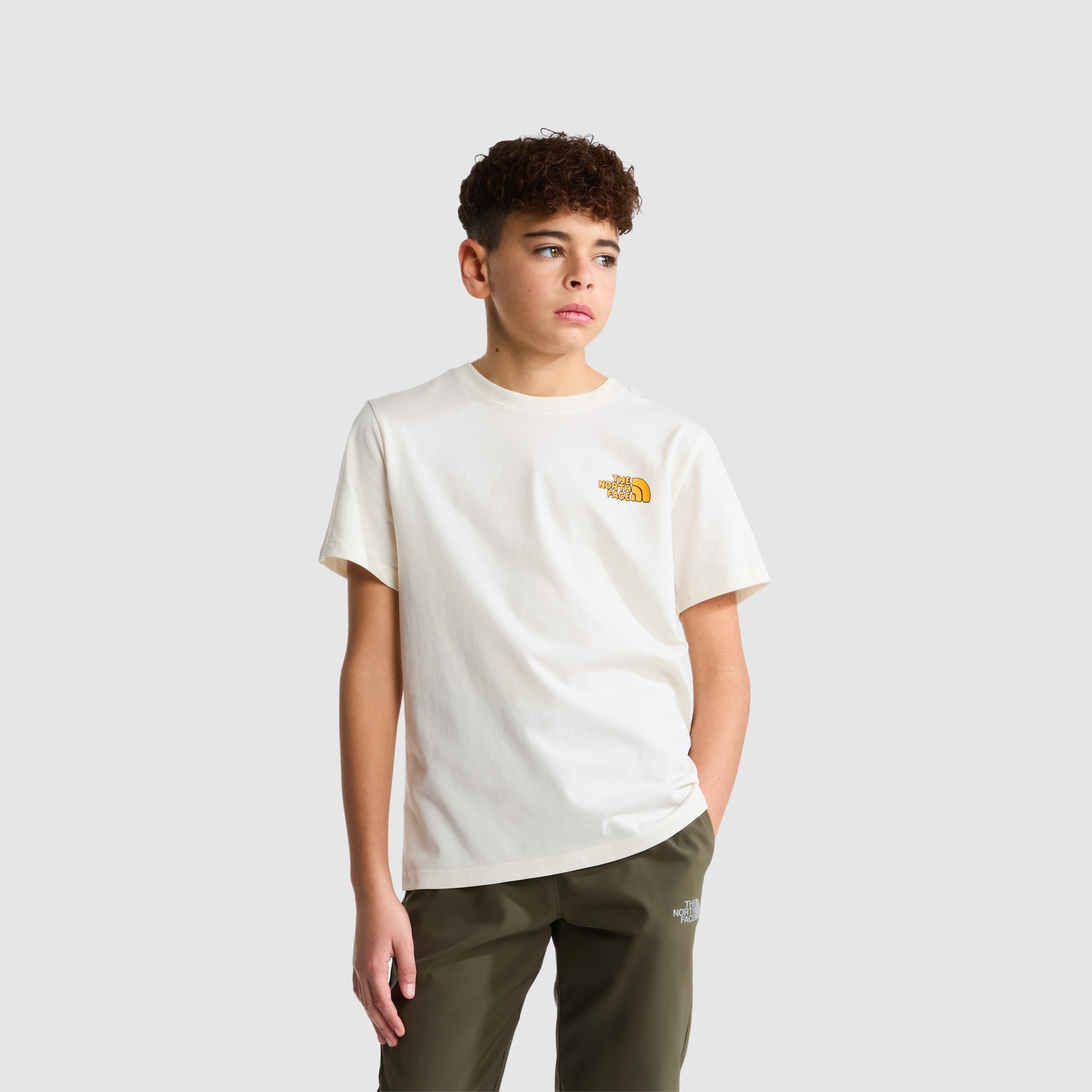 Camiseta recta con estampado gráfico para niño Outdoor The North Face - Blanco Anticuario Blanco Anticuario-2