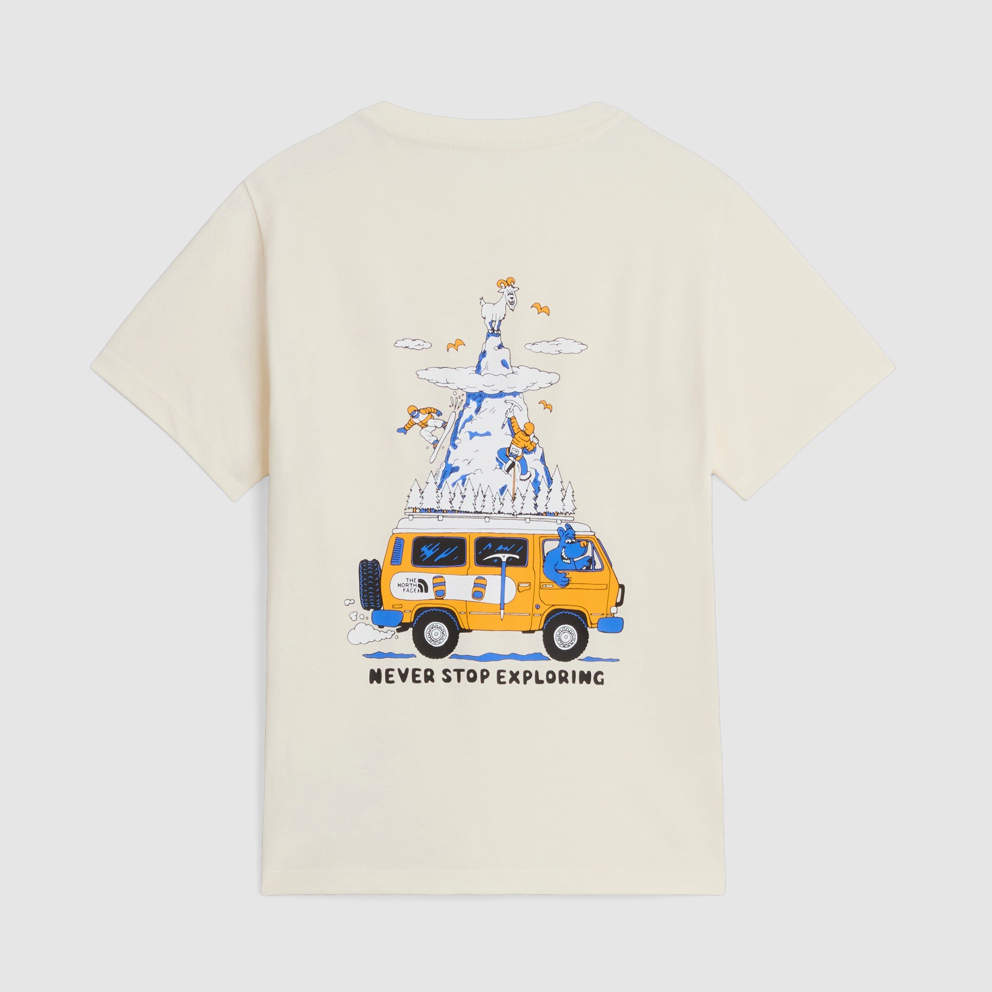 Camiseta recta con estampado gráfico para niño Outdoor The North Face - Blanco Anticuario Blanco Anticuario-6