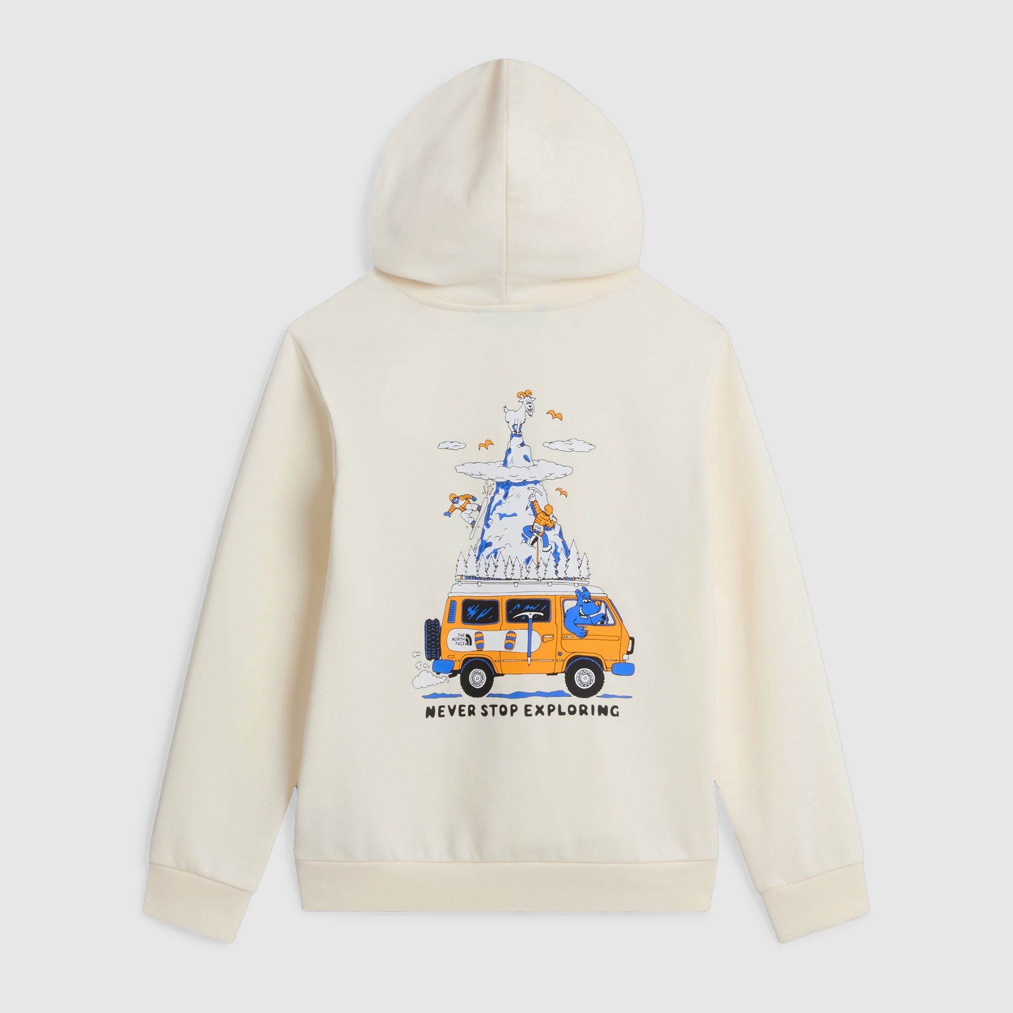 Sudadera recta con capucha y estampado gráfico para niño Outdoor The North Face - Blanco Anticuario Blanco Anticuario-6
