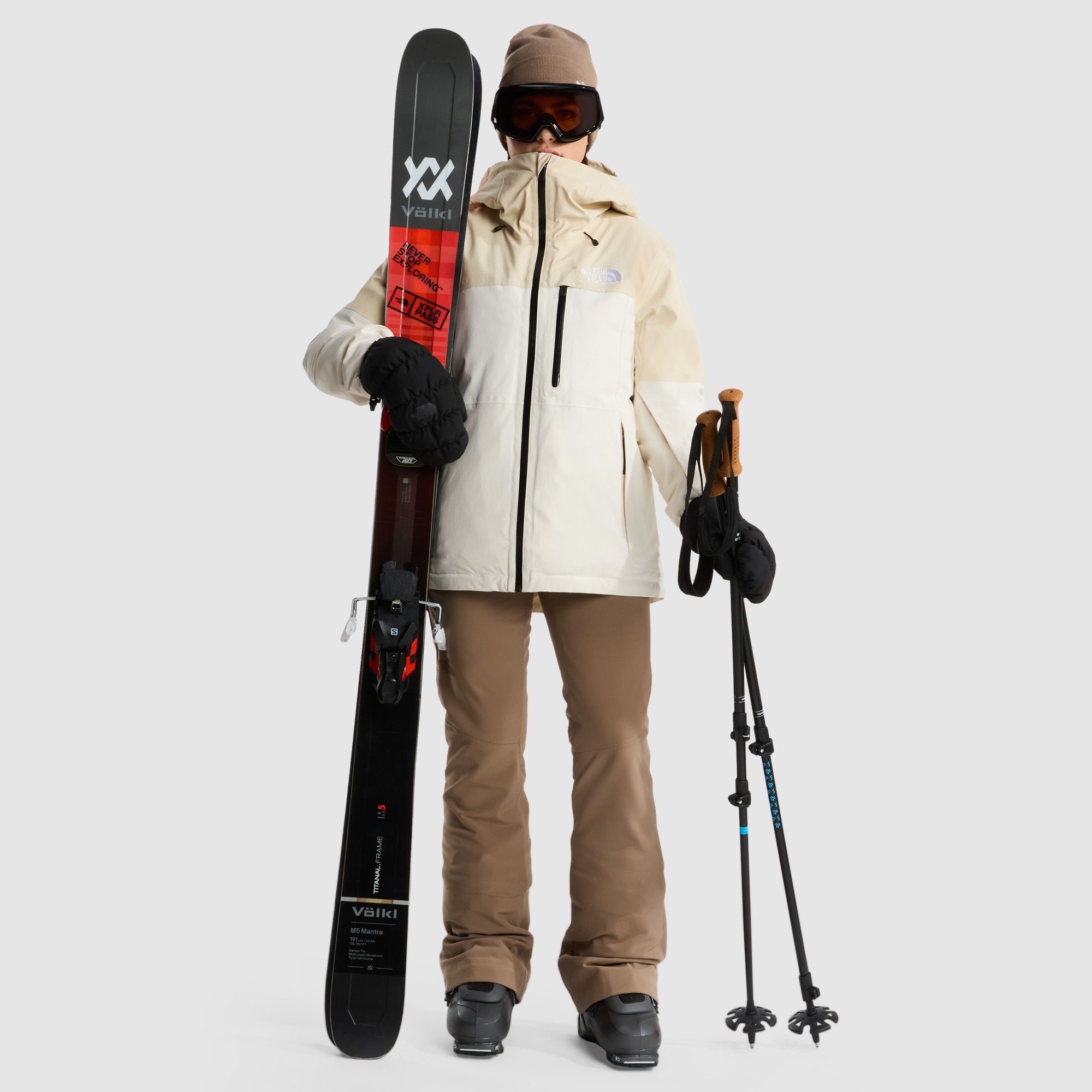 Imagen 4 de Pantalón de esquí de mujer Snoga The North Face - Marrón claro Marrón claro
