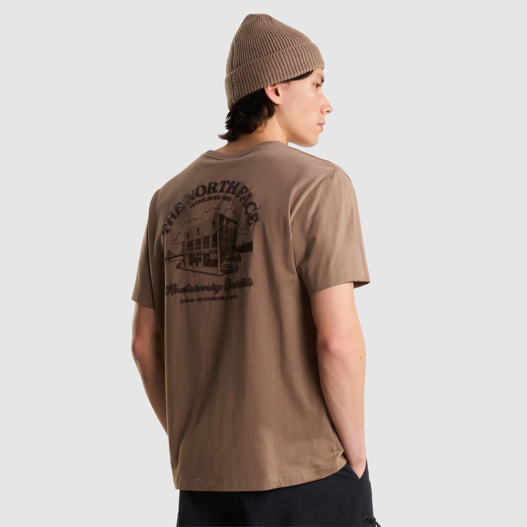 Imagen 0 de Camiseta holgada con estampado gráfico unisex OG StoreThe North Face Marrón claro