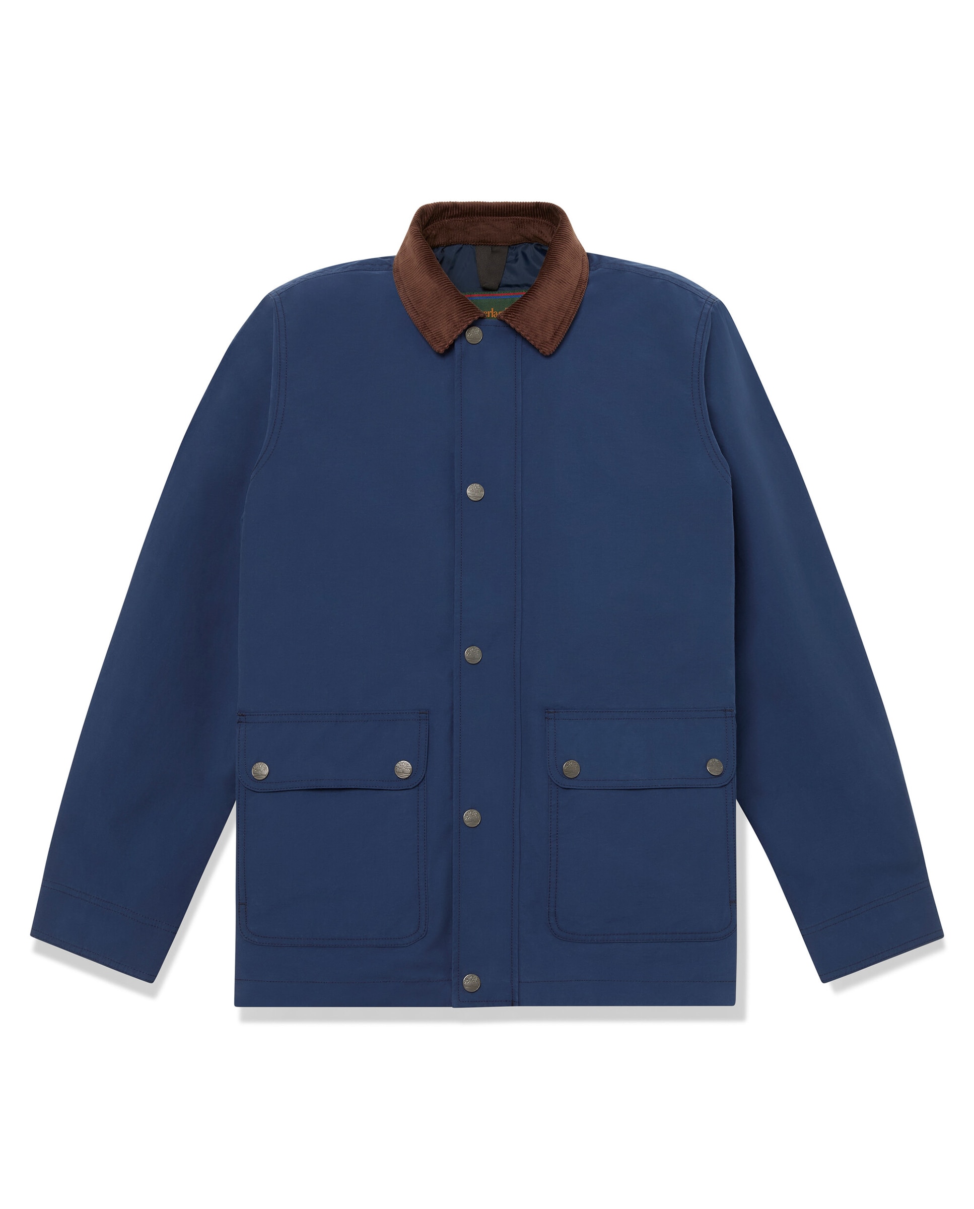 Chaqueta de hombre repelente al agua con cuello de pana en contraste y prácticos bolsillos frontales - Timberland - Azul Azul-5