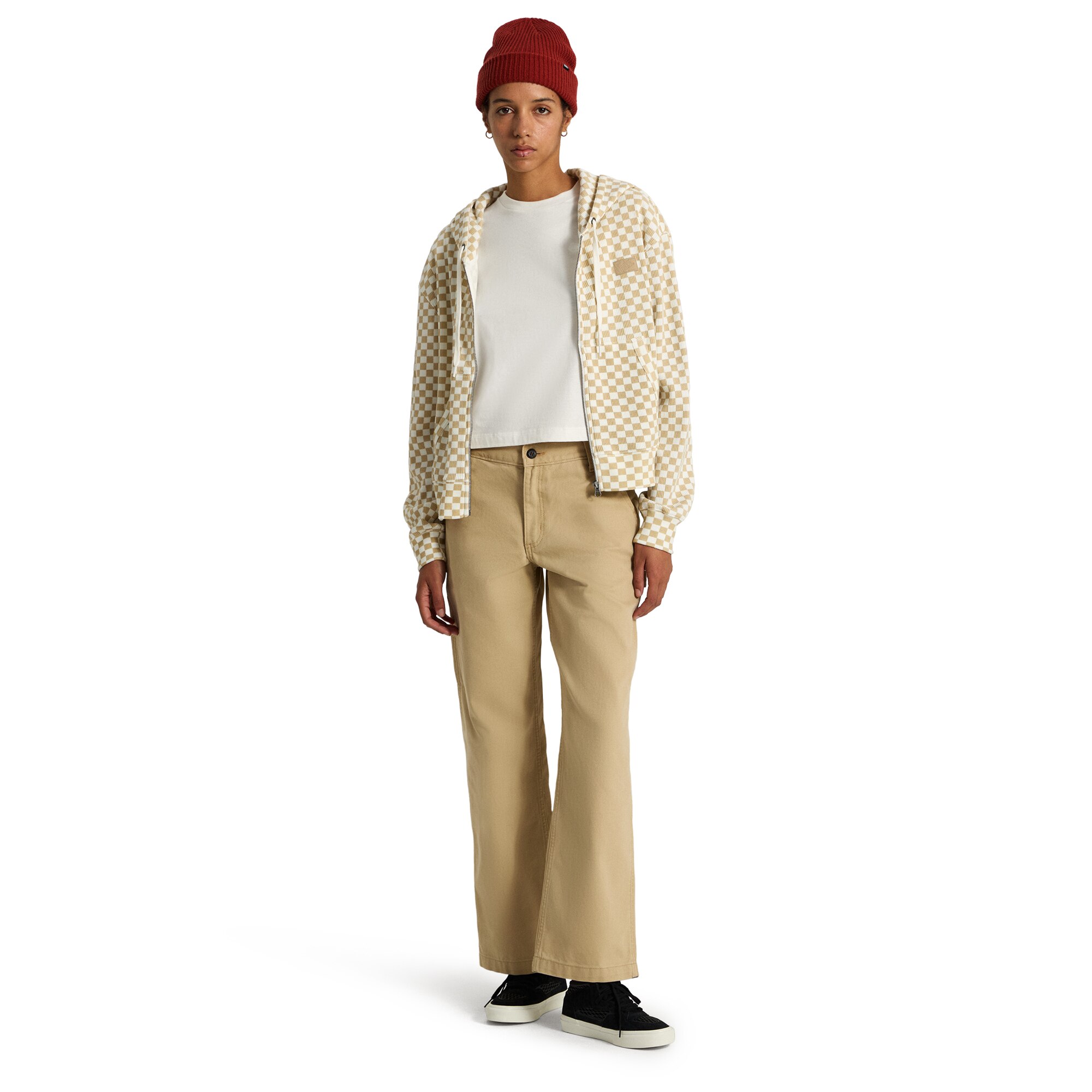 Imagen 4 de Sudadera de mujer Pierce Shrunken Full Zip Vans - Blanco roto Blanco roto