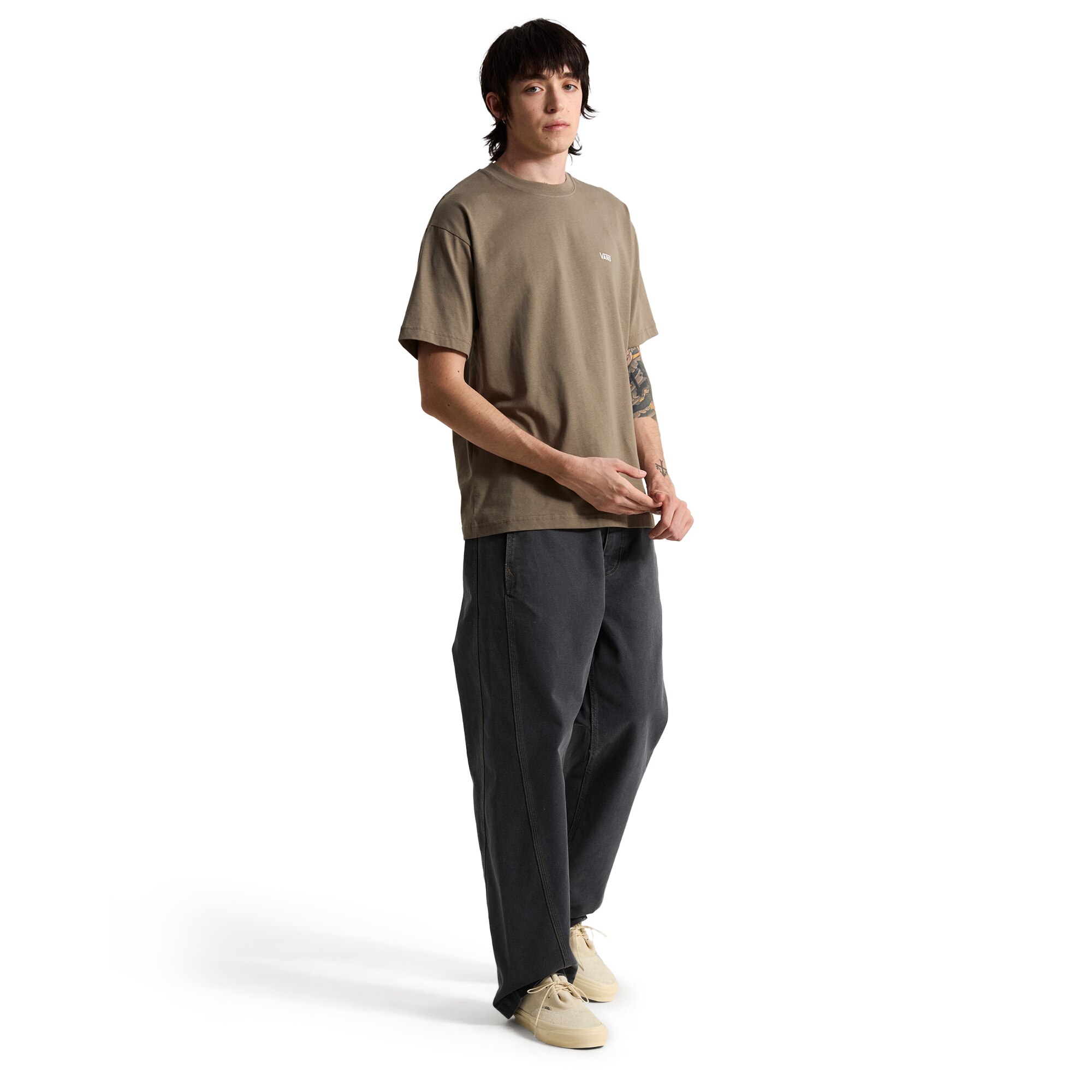 Imagen 4 de Camiseta de hombre Left Chest II Loose SS Tee Vans - Marrón piedra Marrón piedra
