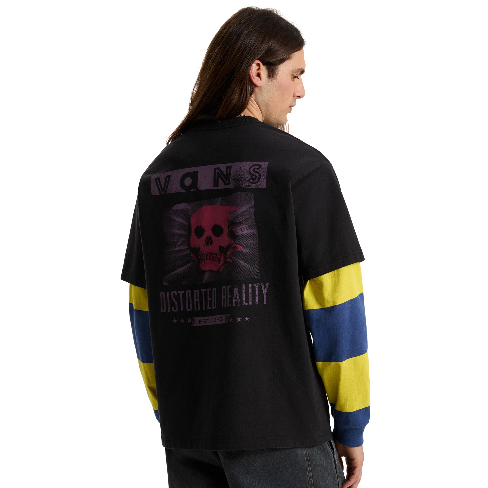 Imagen 4 de Camiseta de hombre Distorted Reality SS Tee Vans - Negro Negro