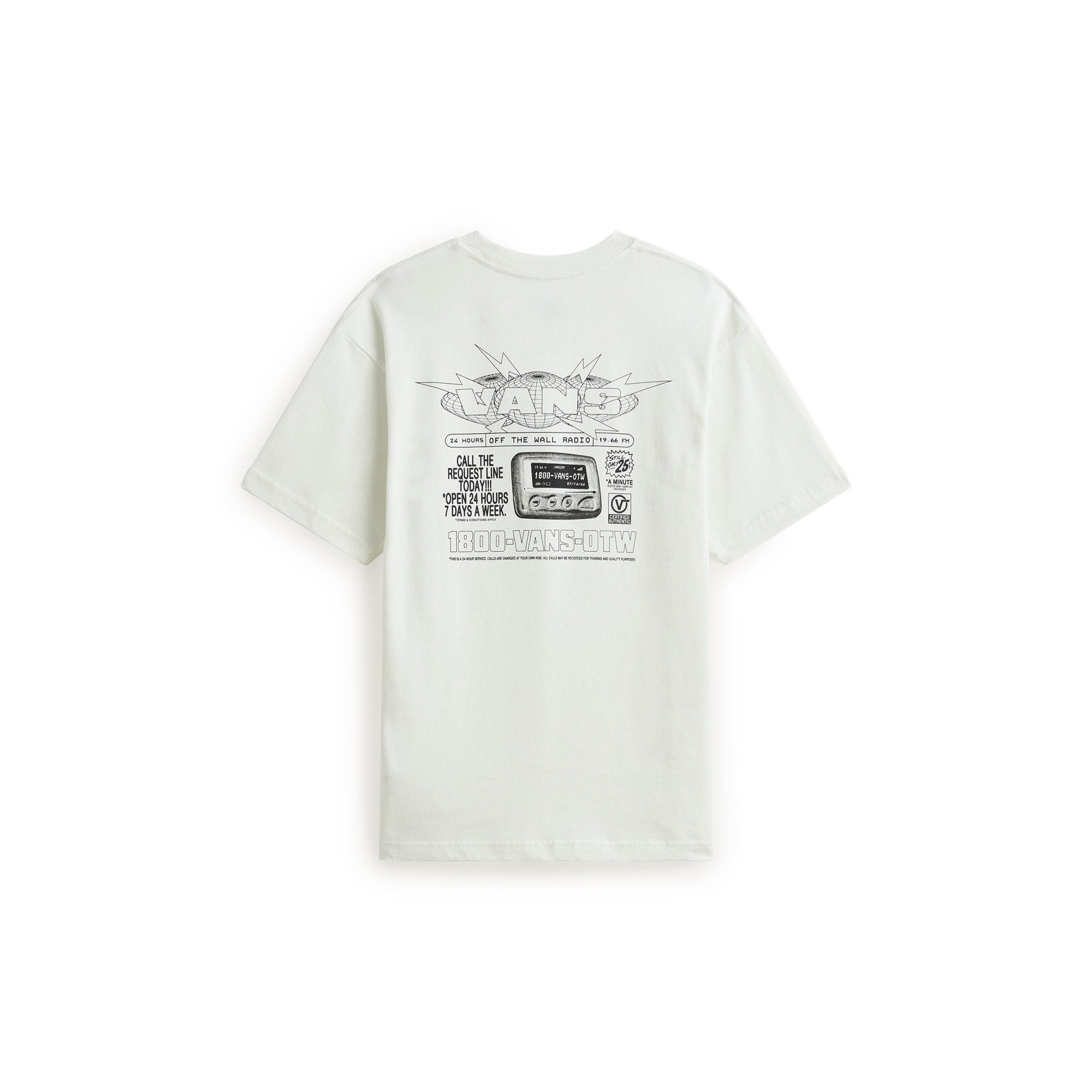 Imagen 2 de Camiseta de hombre Vans Hotline Radio SS Tee Vans - Blanco roto Blanco roto
