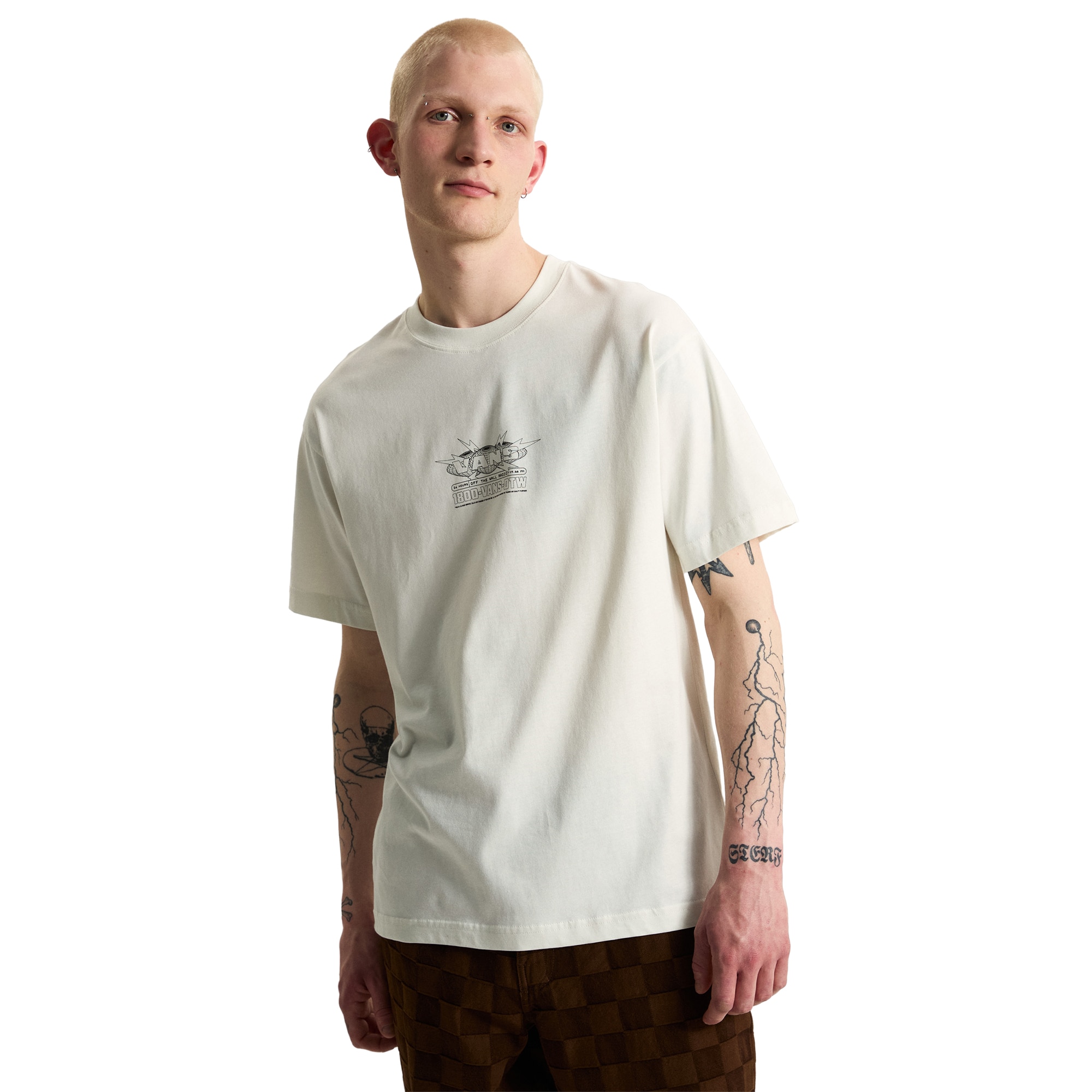 Imagen 3 de Camiseta de hombre Vans Hotline Radio SS Tee Vans - Blanco roto Blanco roto
