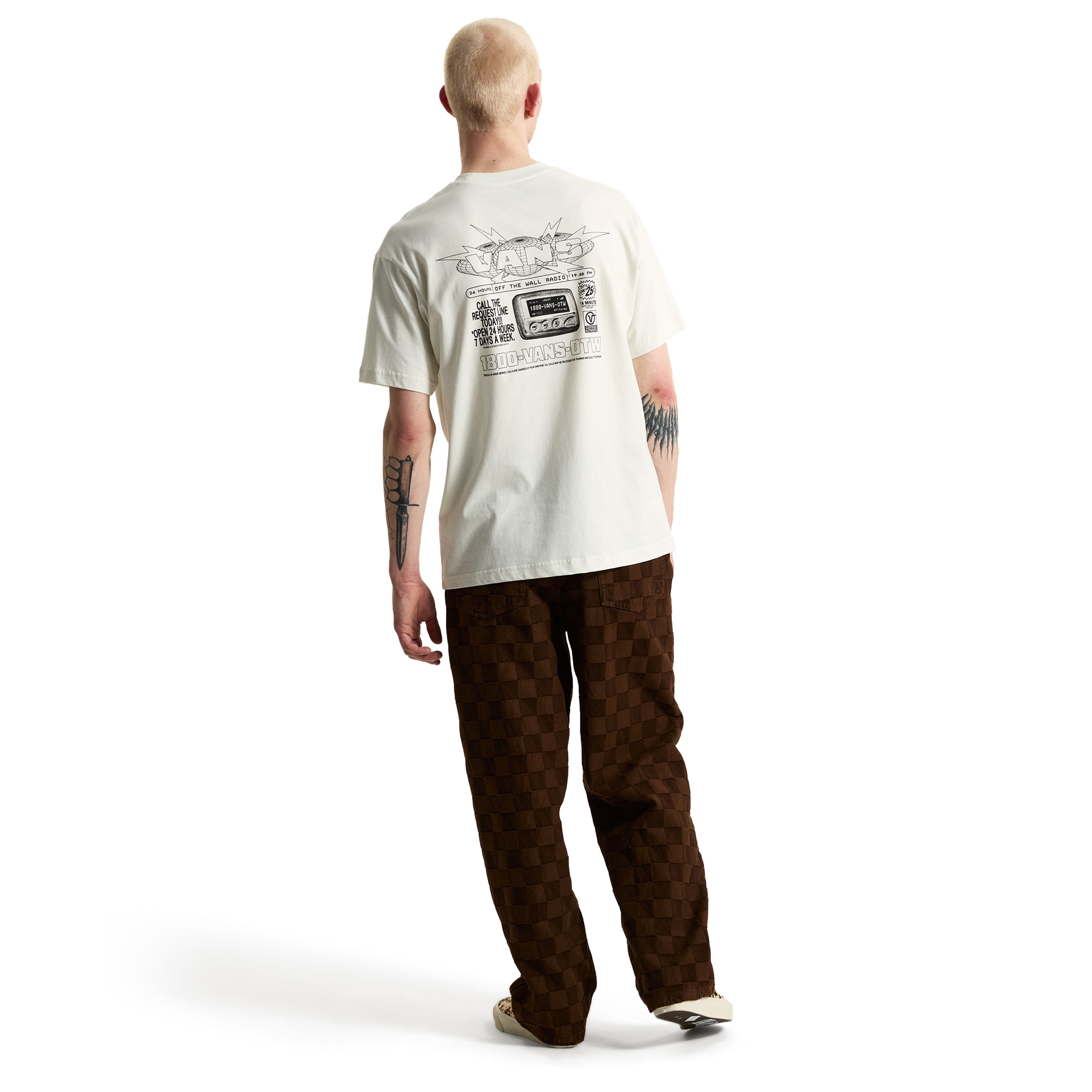 Imagen 4 de Camiseta de hombre Vans Hotline Radio SS Tee Vans - Blanco roto Blanco roto