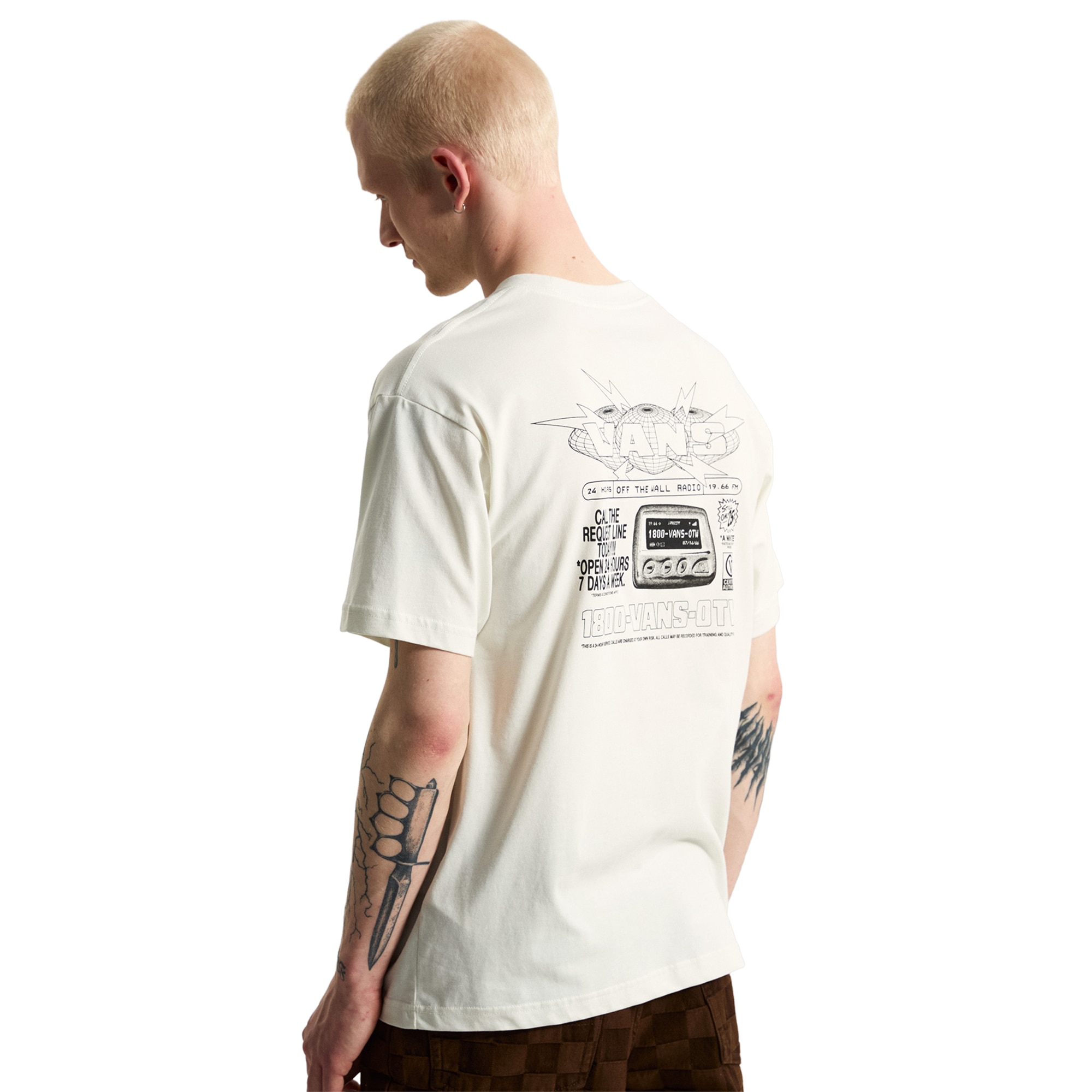 Imagen 5 de Camiseta de hombre Vans Hotline Radio SS Tee Vans - Blanco roto Blanco roto