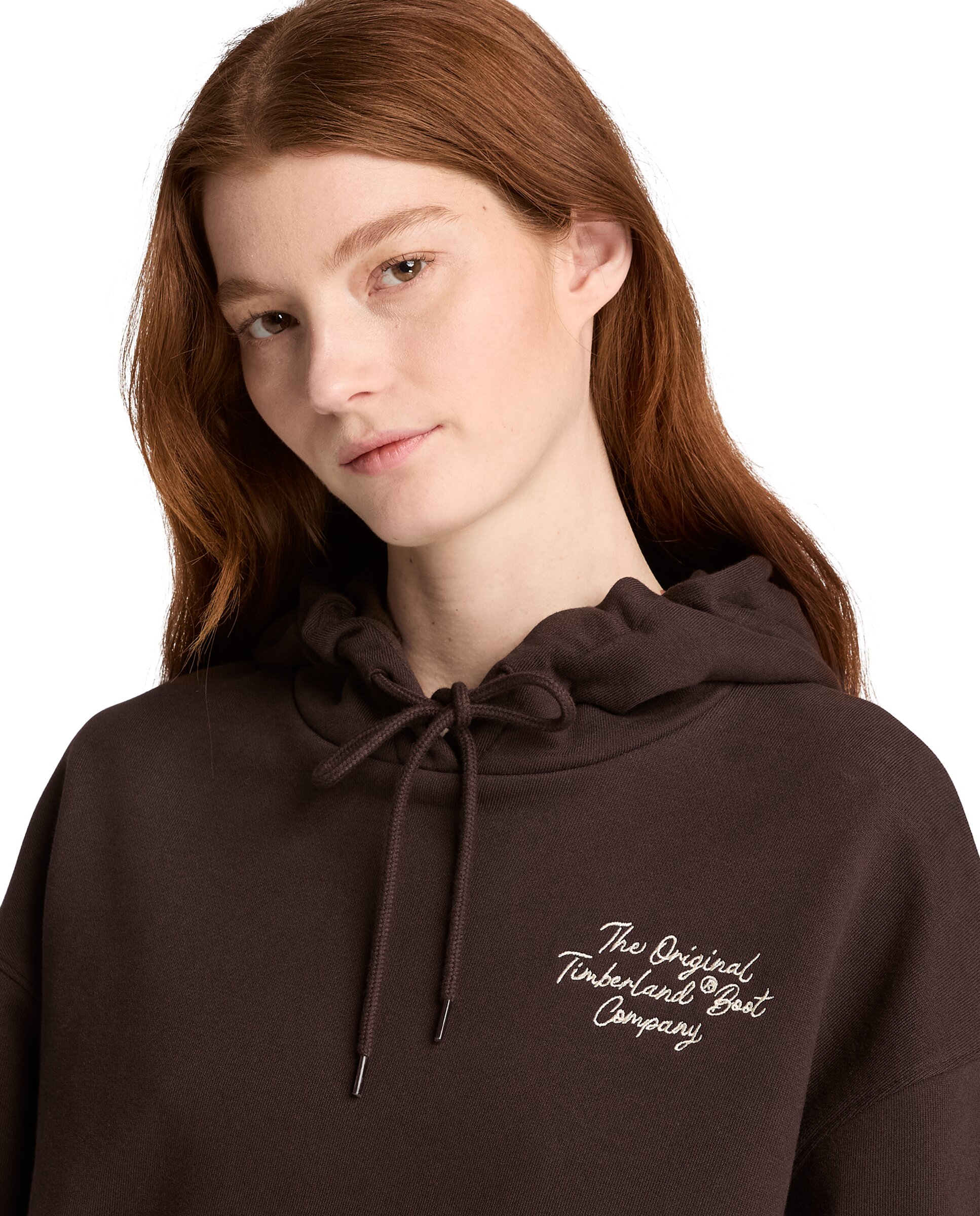 Sudadera de mujer con capucha elevated - Timberland - Marrón oscuro Marrón oscuro-3