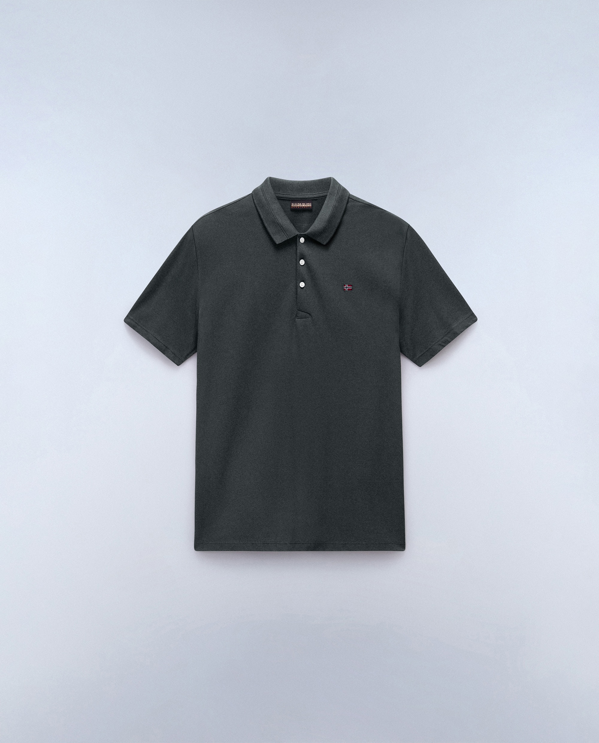 Polo de piqué y manga corta de hombre ealis de corte regular - Napapijri - Verde grisáceo Verde grisáceo-5