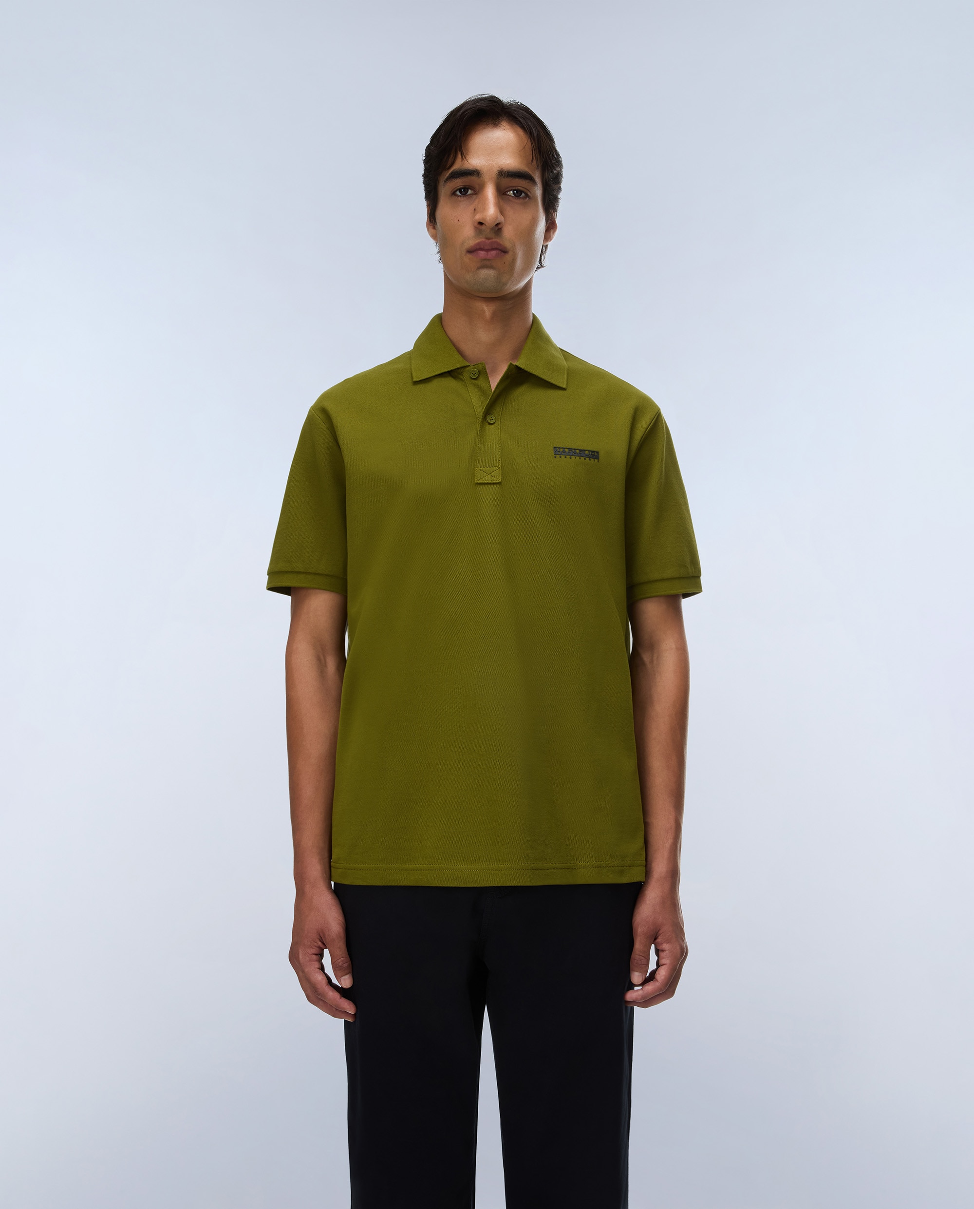 Polo de hombre small box de manga corta - Napapijri - Verde claro / Pistacho Verde claro / Pistacho-1