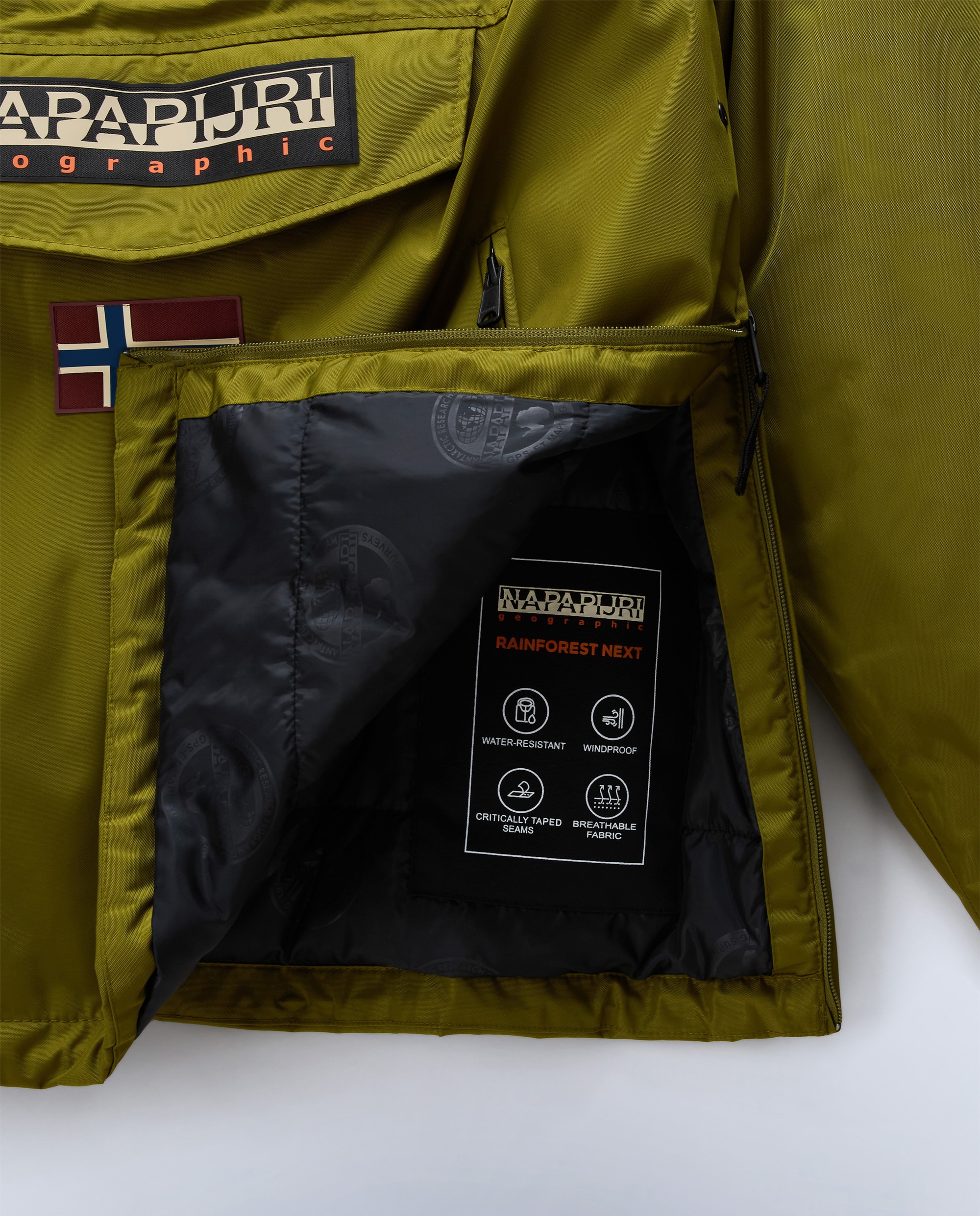 Imagen 8 de Parka de hombre rainforest next alcolchada - Napapijri - Verde claro / Pistacho Verde claro / Pistacho