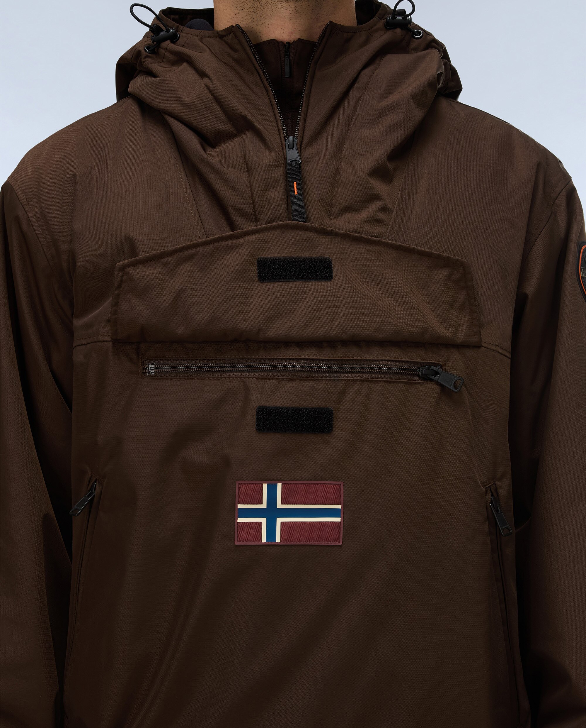 Imagen 7 de Parka de hombre rainforest next con capucha e impermeable - Napapijri - Marrón chocolate Marrón chocolate