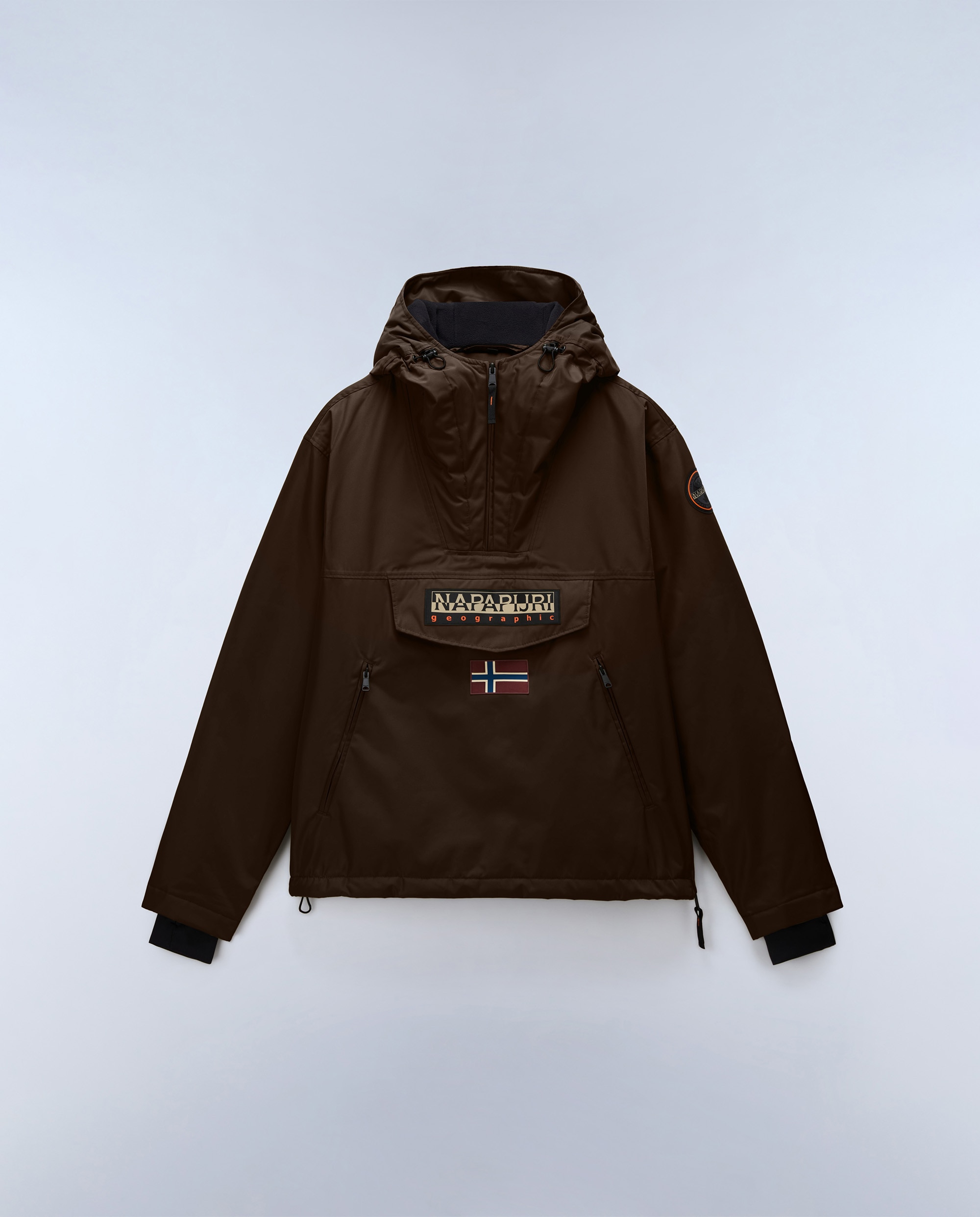 Imagen 8 de Parka de hombre rainforest next con capucha e impermeable - Napapijri - Marrón chocolate Marrón chocolate
