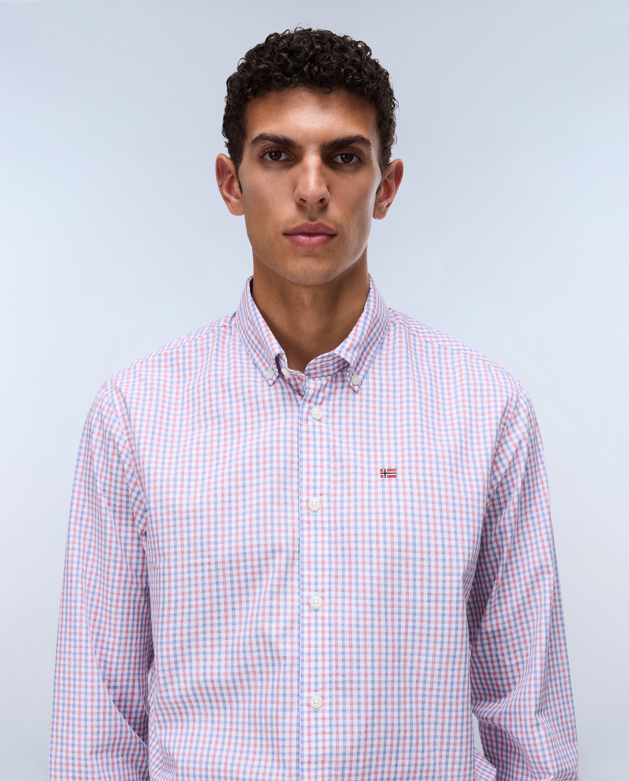 Imagen 1 de Camisa en popelin de hombre terra de manga larga - Napapijri - Naranja Naranja