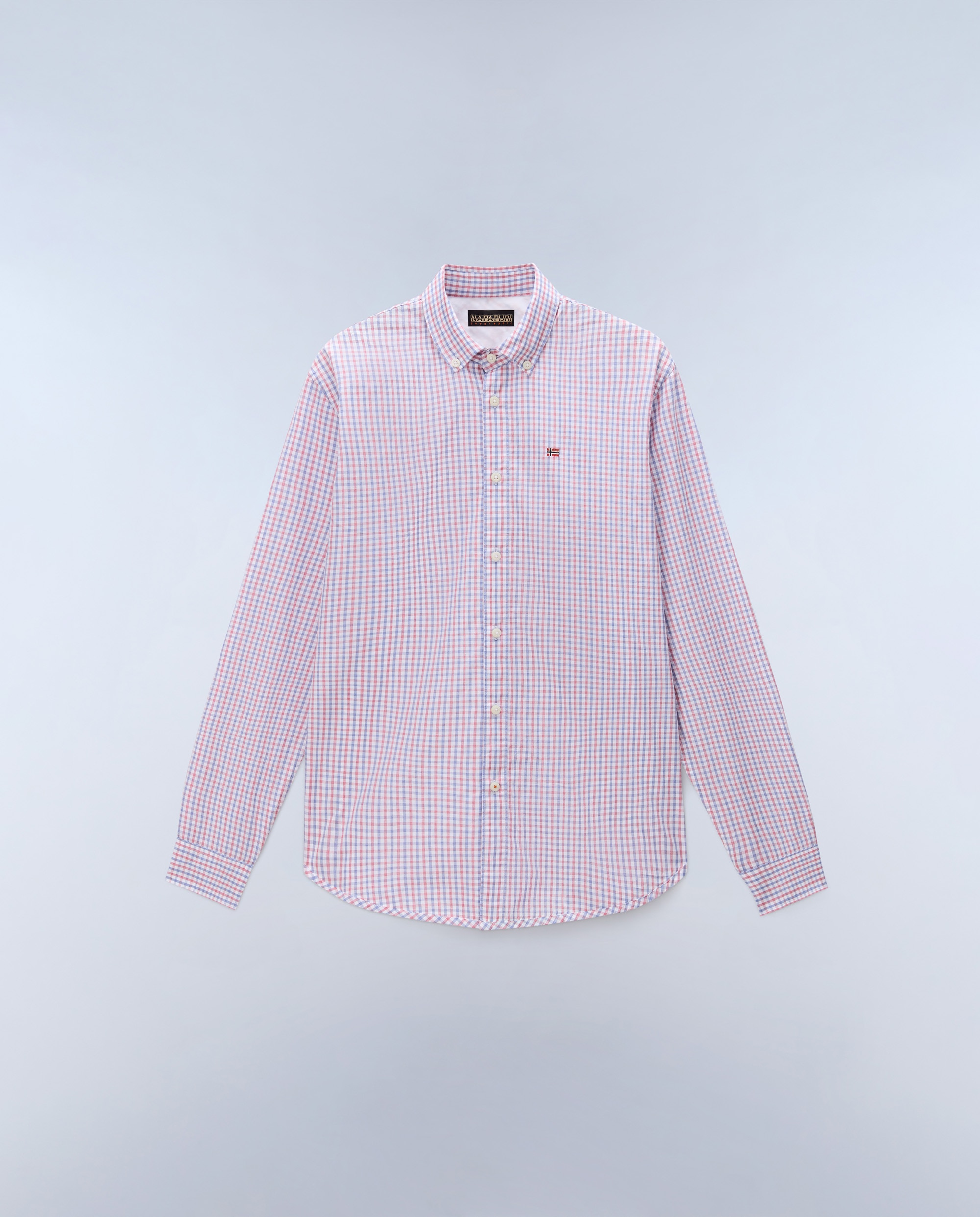 Imagen 5 de Camisa en popelin de hombre terra de manga larga - Napapijri - Naranja Naranja