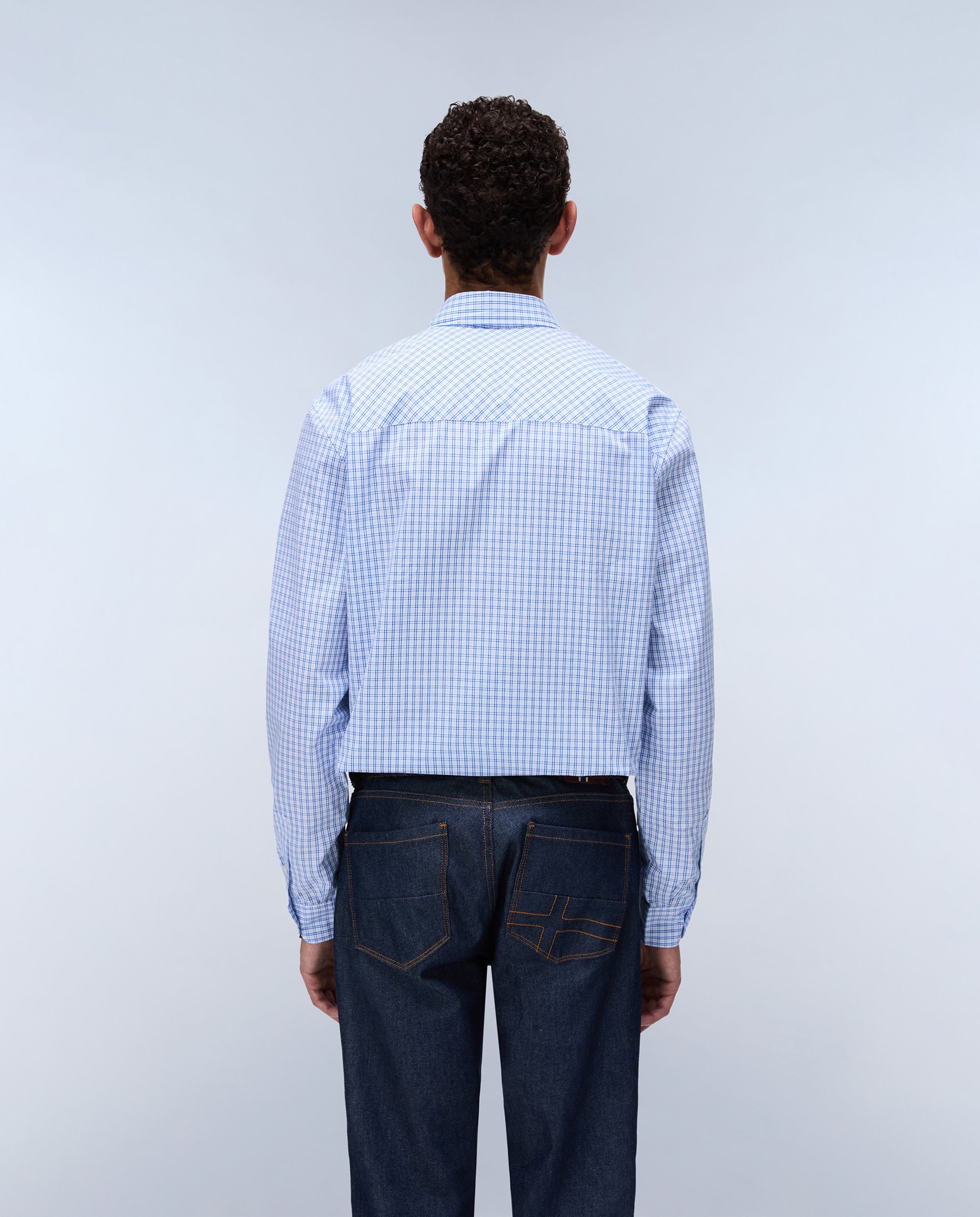 Imagen 3 de Camisa en popelin de hombre terra de manga larga - Napapijri - Azul Azul