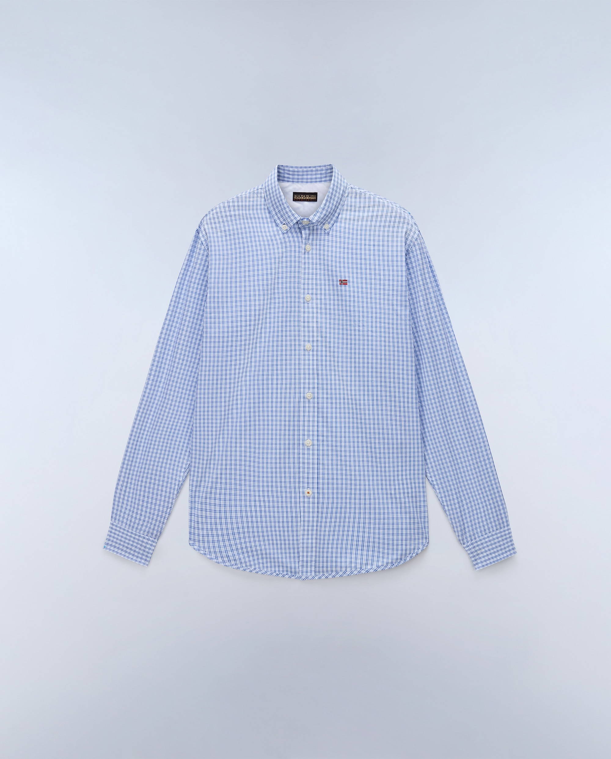 Imagen 5 de Camisa en popelin de hombre terra de manga larga - Napapijri - Azul Azul