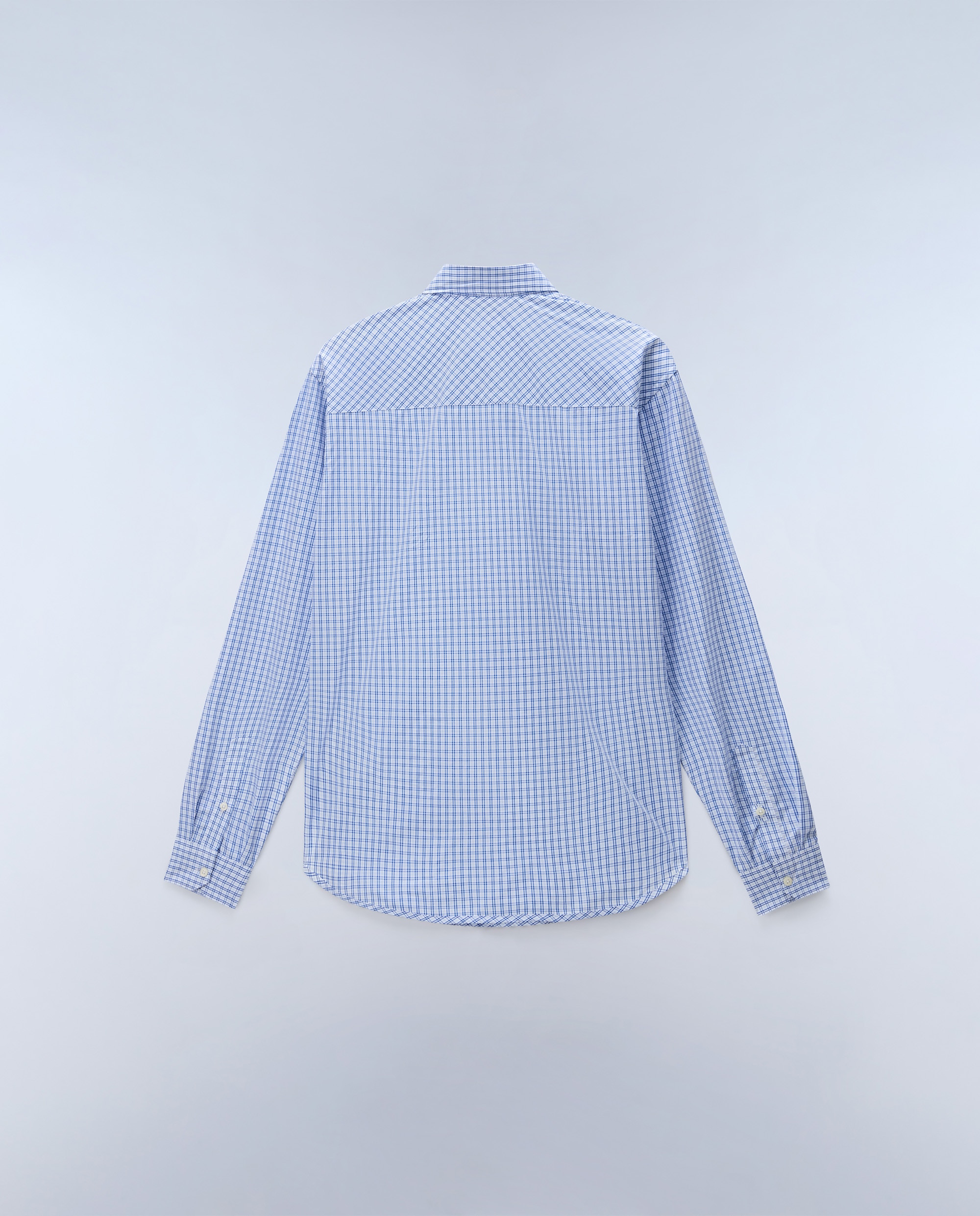 Imagen 4 de Camisa en popelin de hombre terra de manga larga - Napapijri - Azul Azul