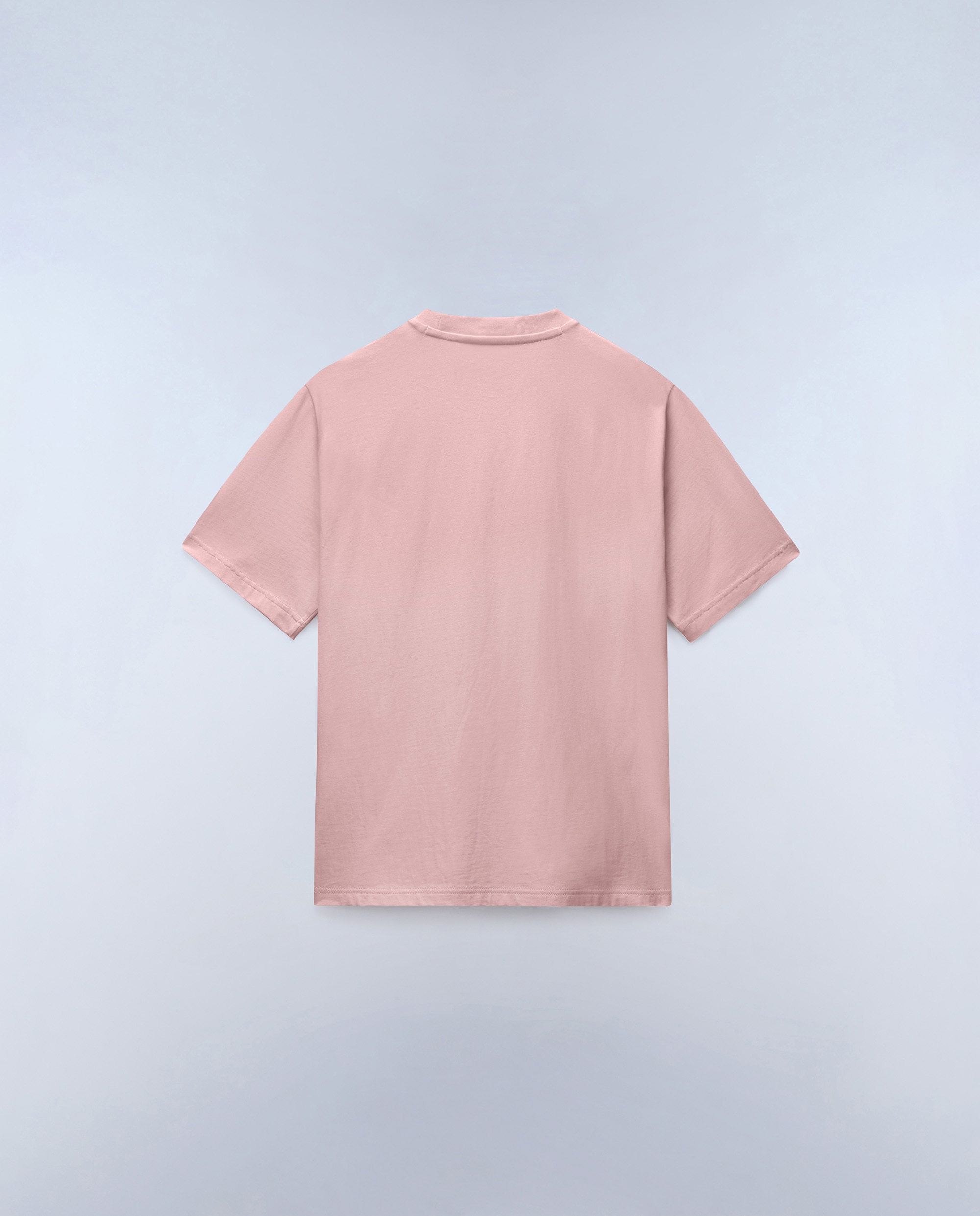 Imagen 4 de Camiseta de algodón de hombre box logo de manga corta - Napapijri - Rosa claro Rosa claro