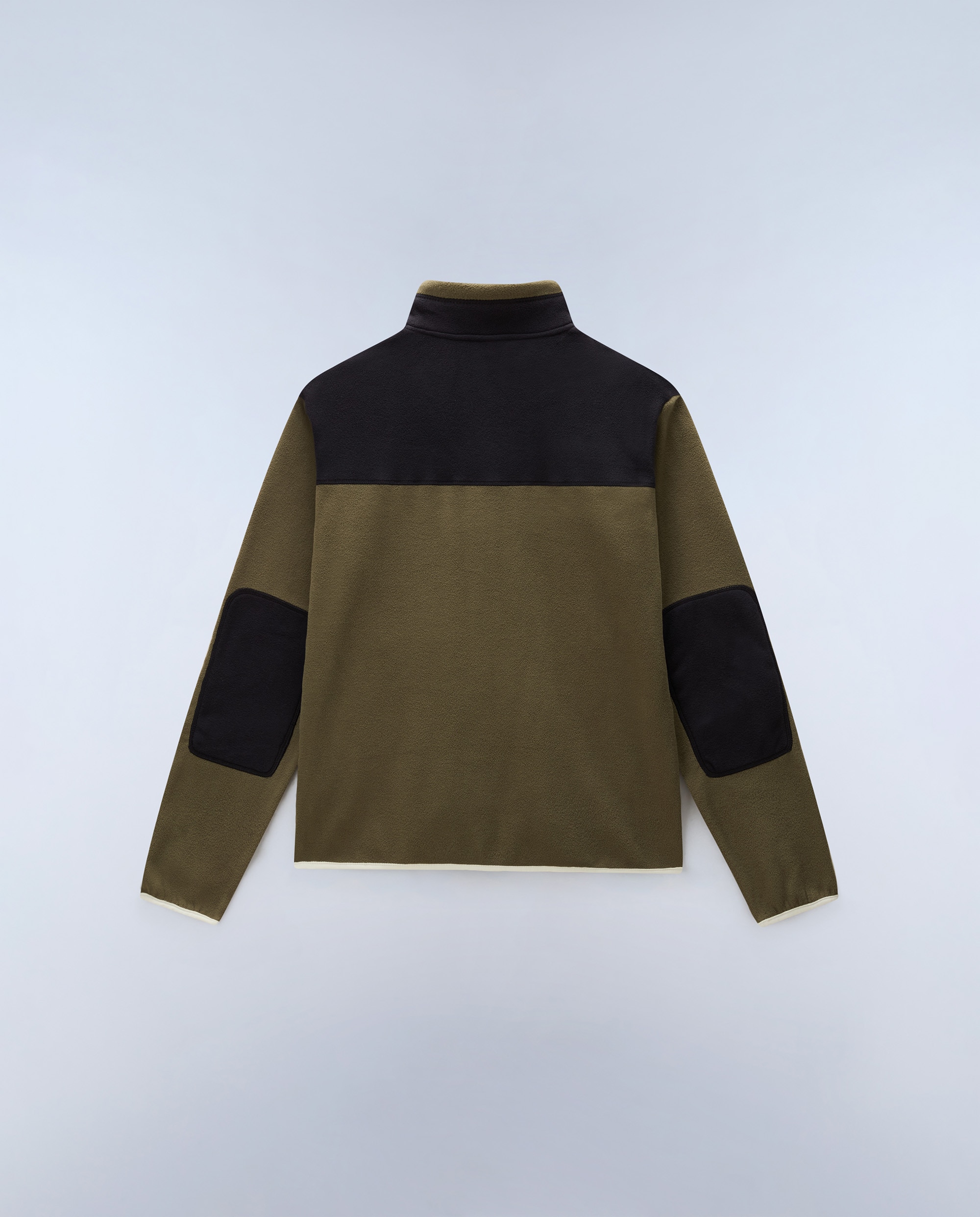Sudadera de hombre dergana fz de cuello alto y cremallera - Napapijri - Verde Oliva Verde Oliva-5