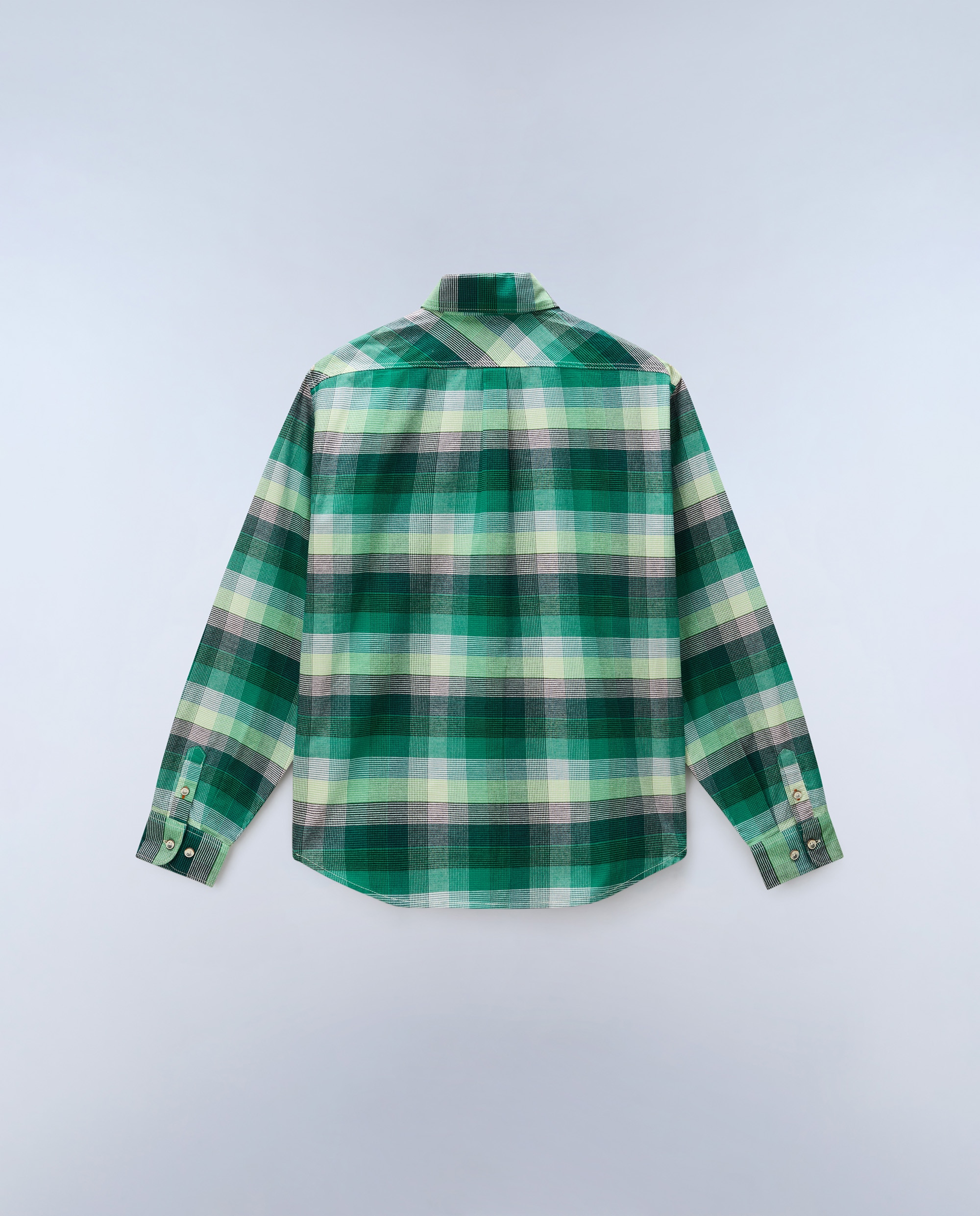 Imagen 4 de Camisa de franela de hombre trekking 3 de corte regular - Napapijri - Amarillo Flúor Amarillo Flúor