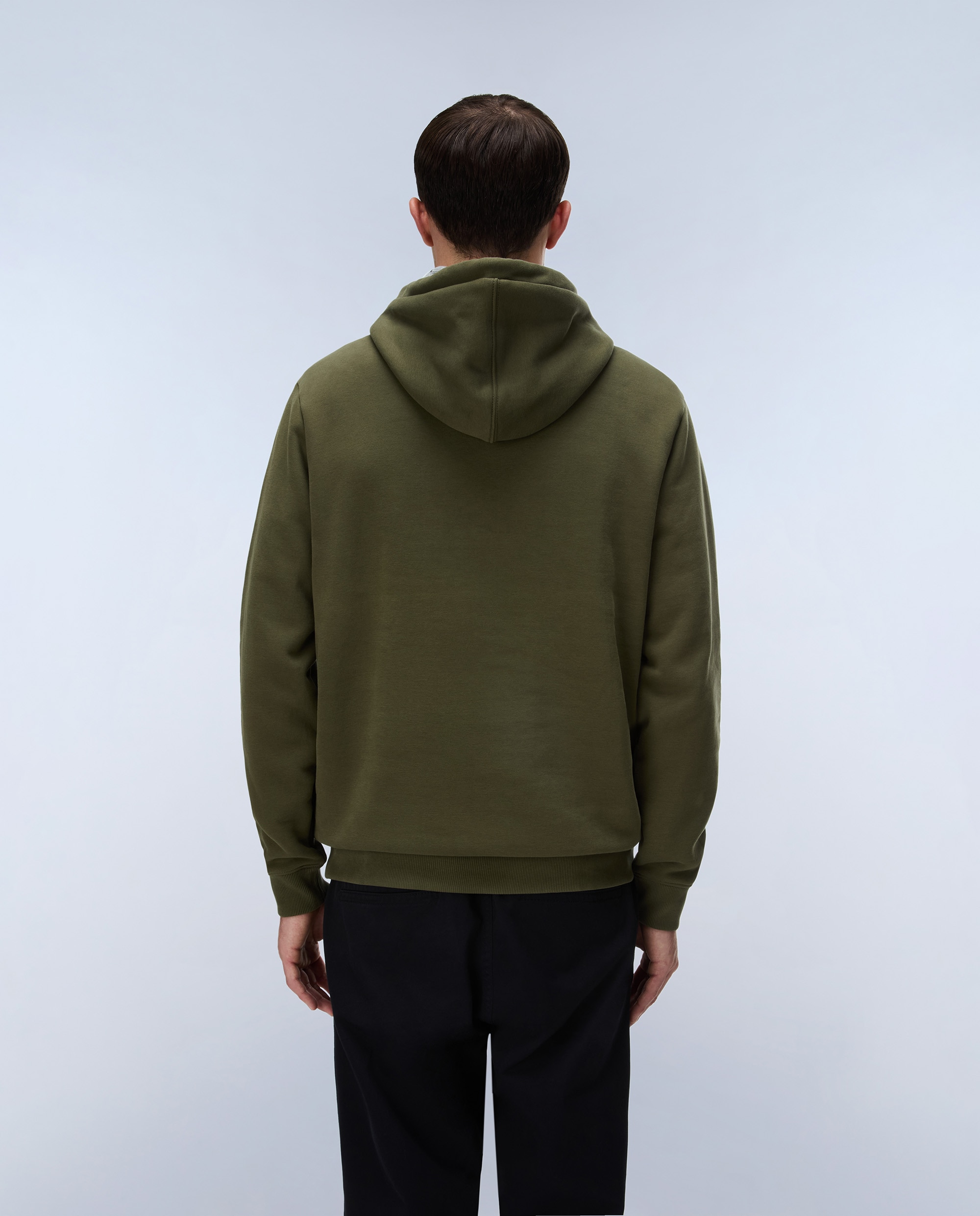Imagen 3 de Sudadera afelpada de hombre burgee wint con capucha - Napapijri - Verde Oliva Verde Oliva