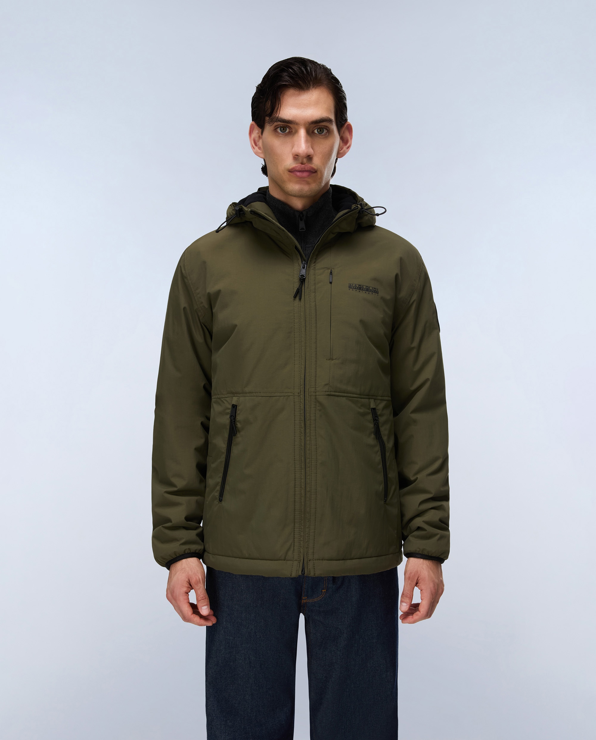 Imagen 0 de Chaqueta de hombre tundra winter con capucha Verde grisáceo