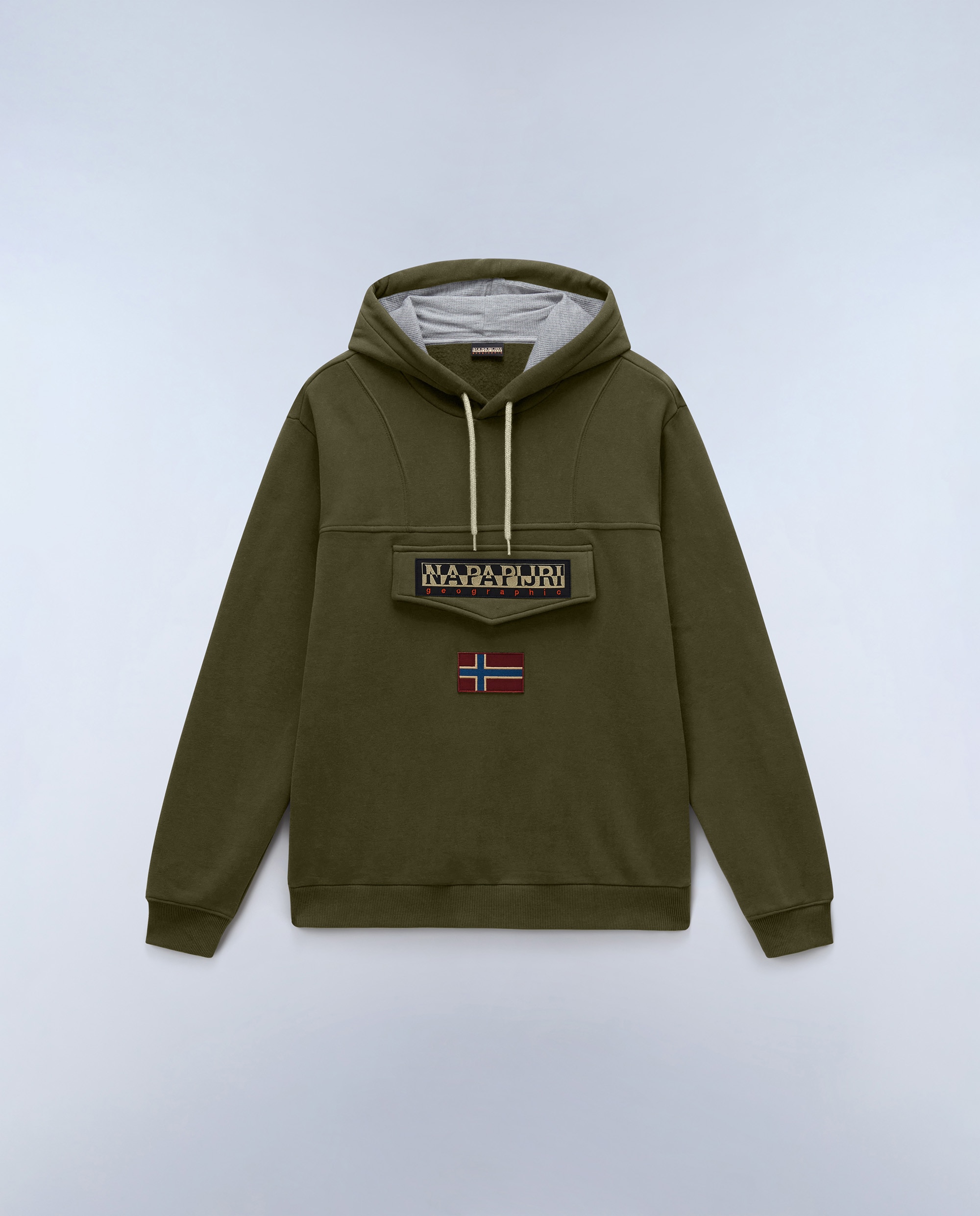 Sudadera de hombre con capucha - Napapijri - Verde Oliva Verde Oliva-6