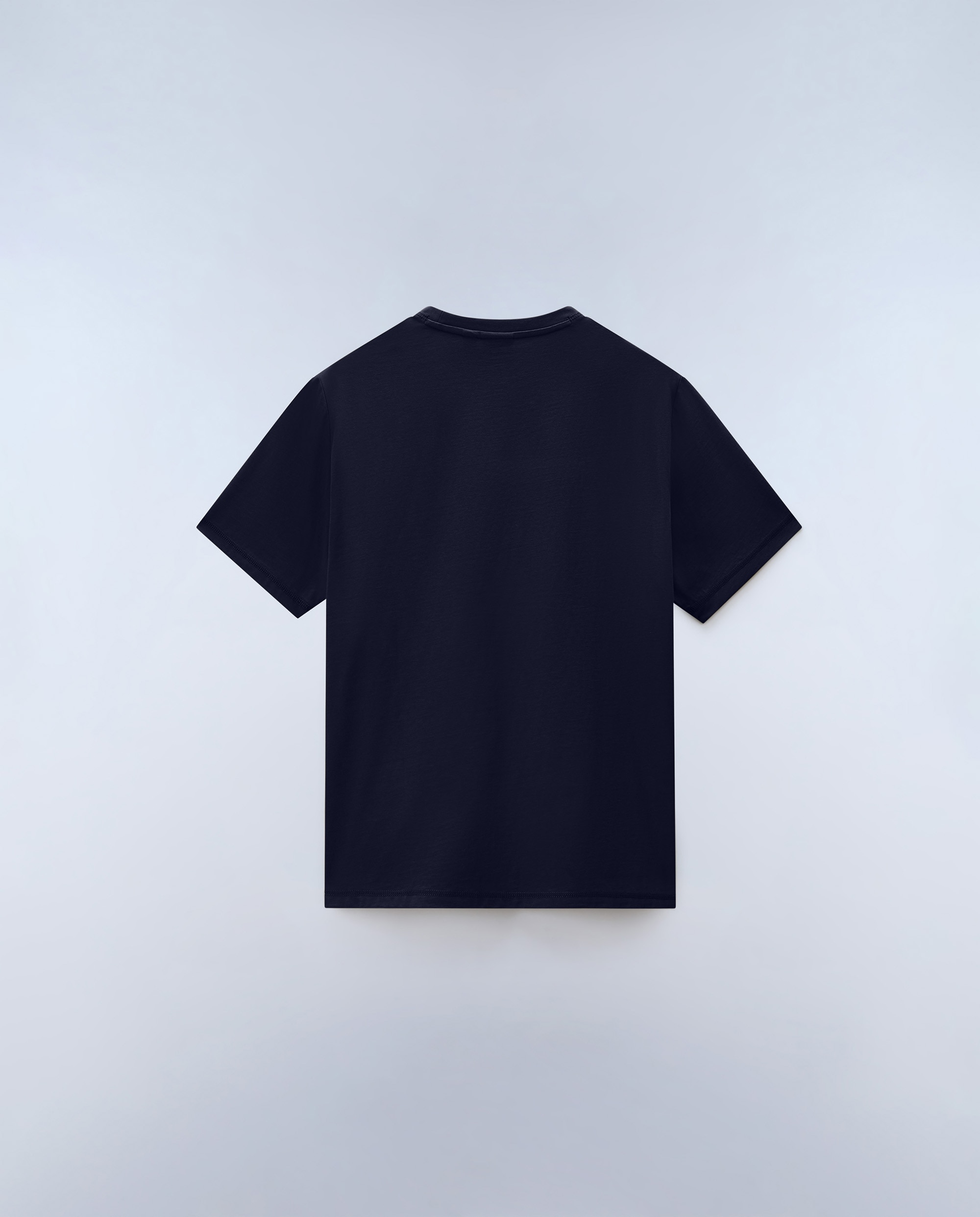 Camiseta de algodón de hombre flag tiki de manga corta - Napapijri - Azul marino Azul marino-4