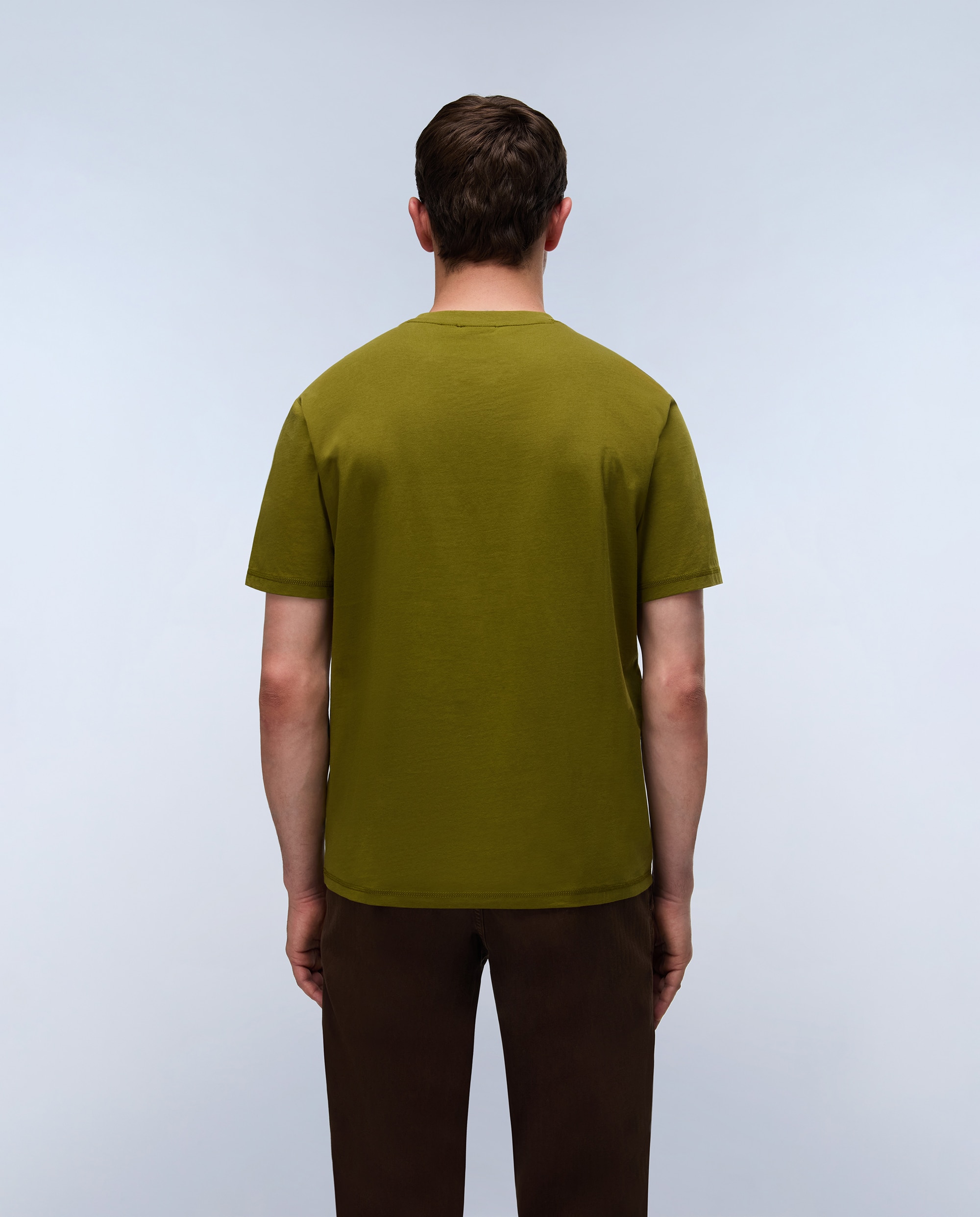 Camiseta de algodón de hombre flag tiki de manga corta - Napapijri - Verde claro / Pistacho Verde claro / Pistacho-3