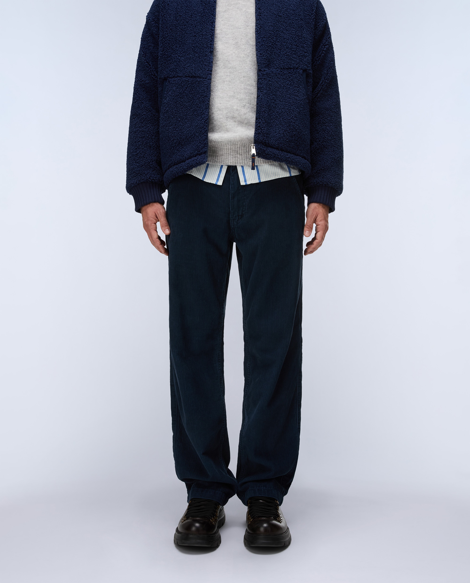 Chino de hombre m-iverna largo de corte relajado - Napapijri - Azul oscuro Azul oscuro-1