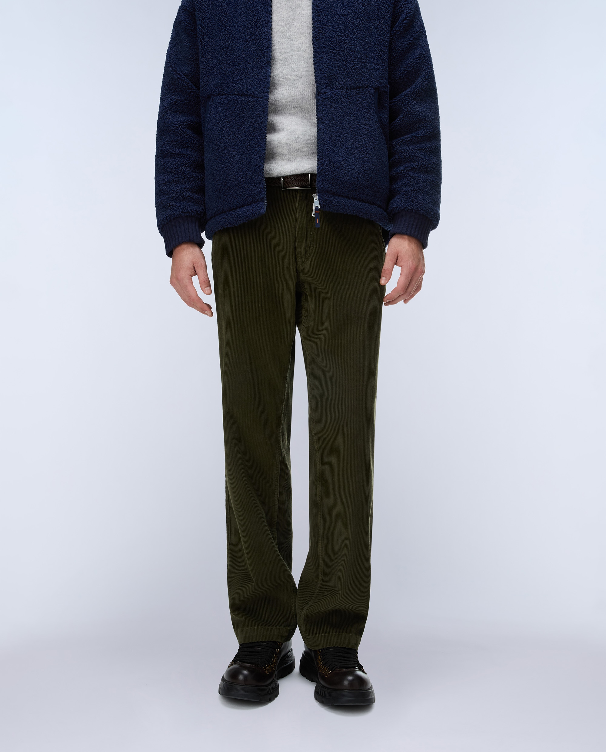 Chino de hombre m-iverna largo de corte relajado - Napapijri - Verde Oliva Verde Oliva-2