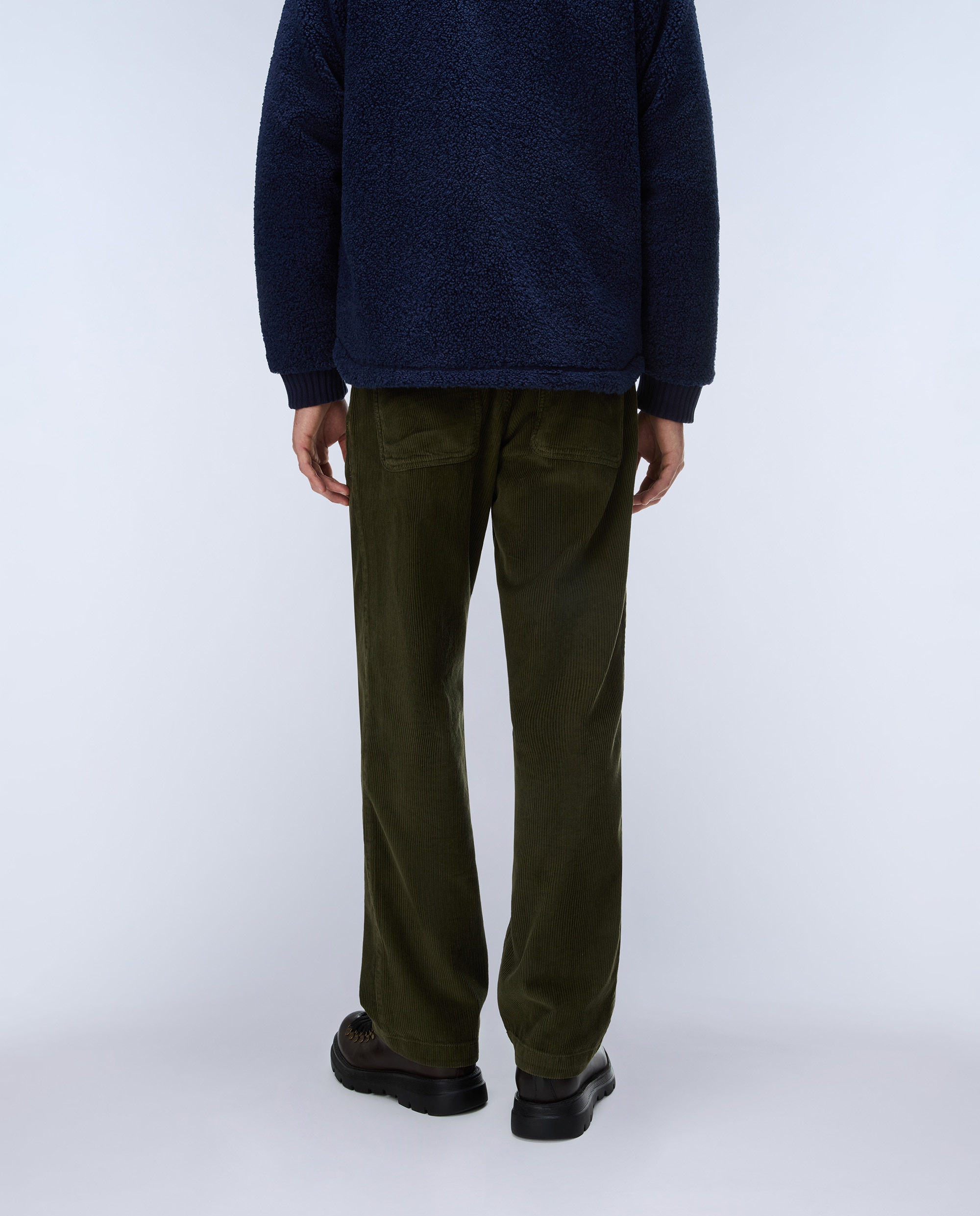 Chino de hombre m-iverna largo de corte relajado - Napapijri - Verde Oliva Verde Oliva-4