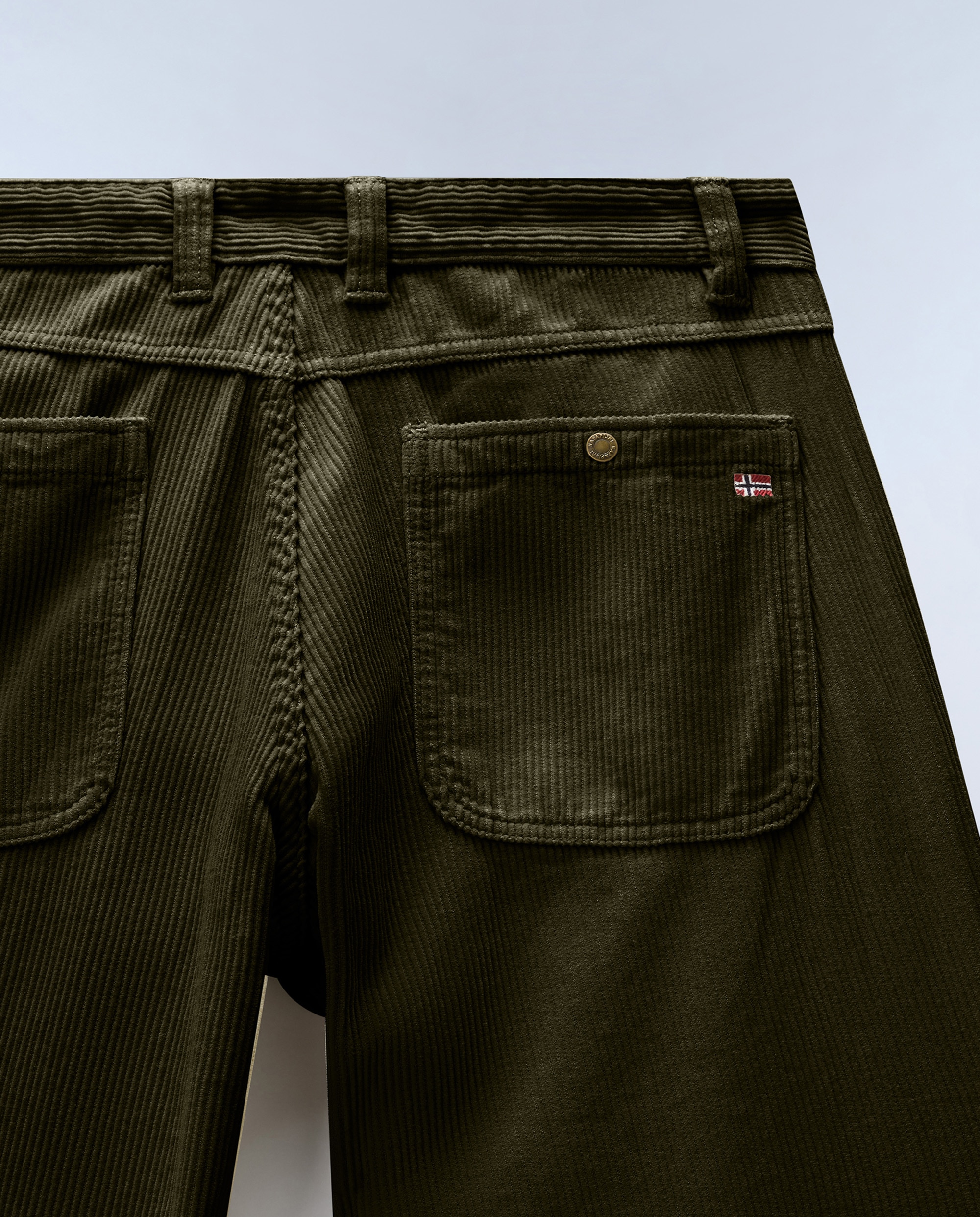 Chino de hombre m-iverna largo de corte relajado - Napapijri - Verde Oliva Verde Oliva-7