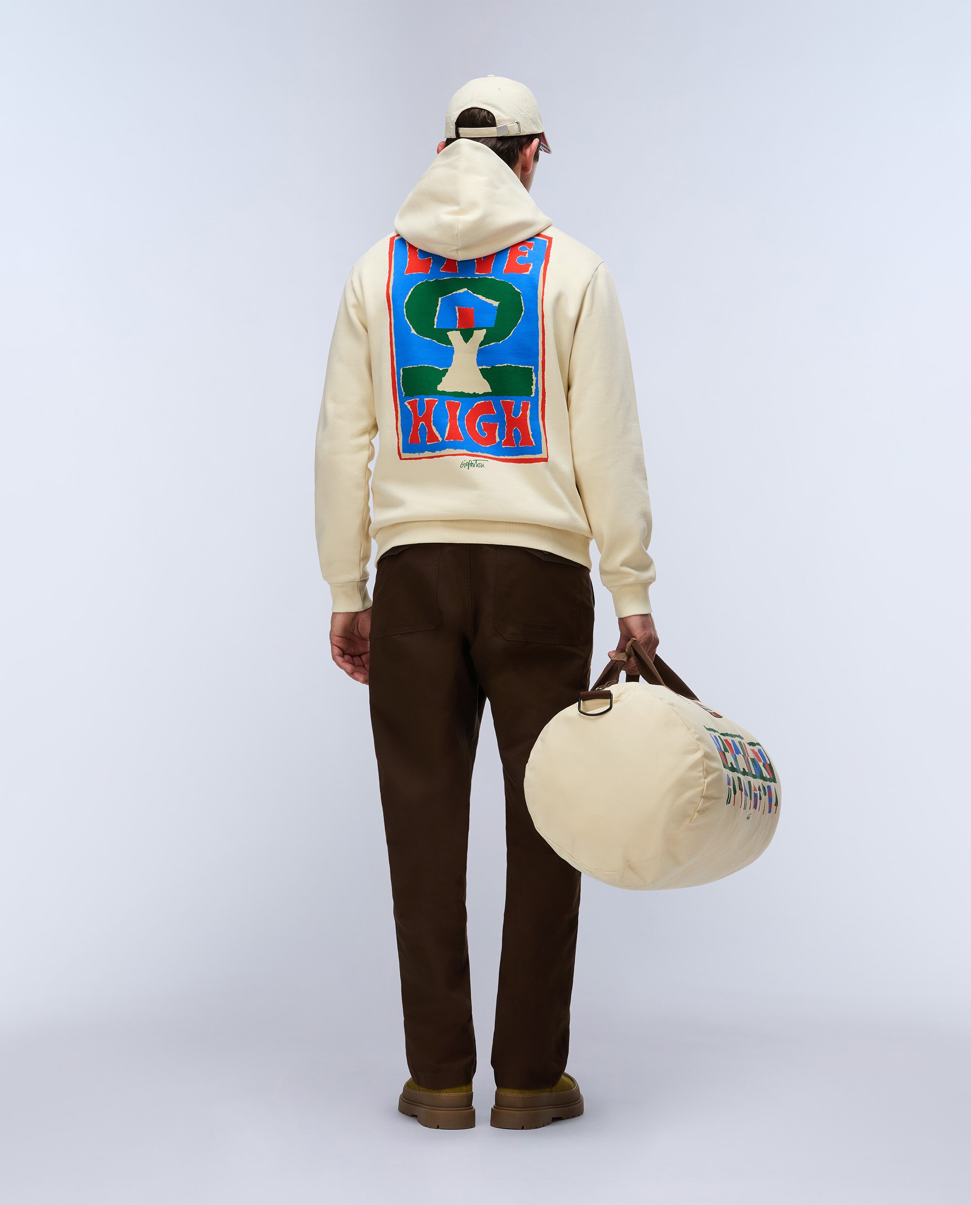 Sudadera de hombre sweat h con capucha - Napapijri - Crema Crema-1