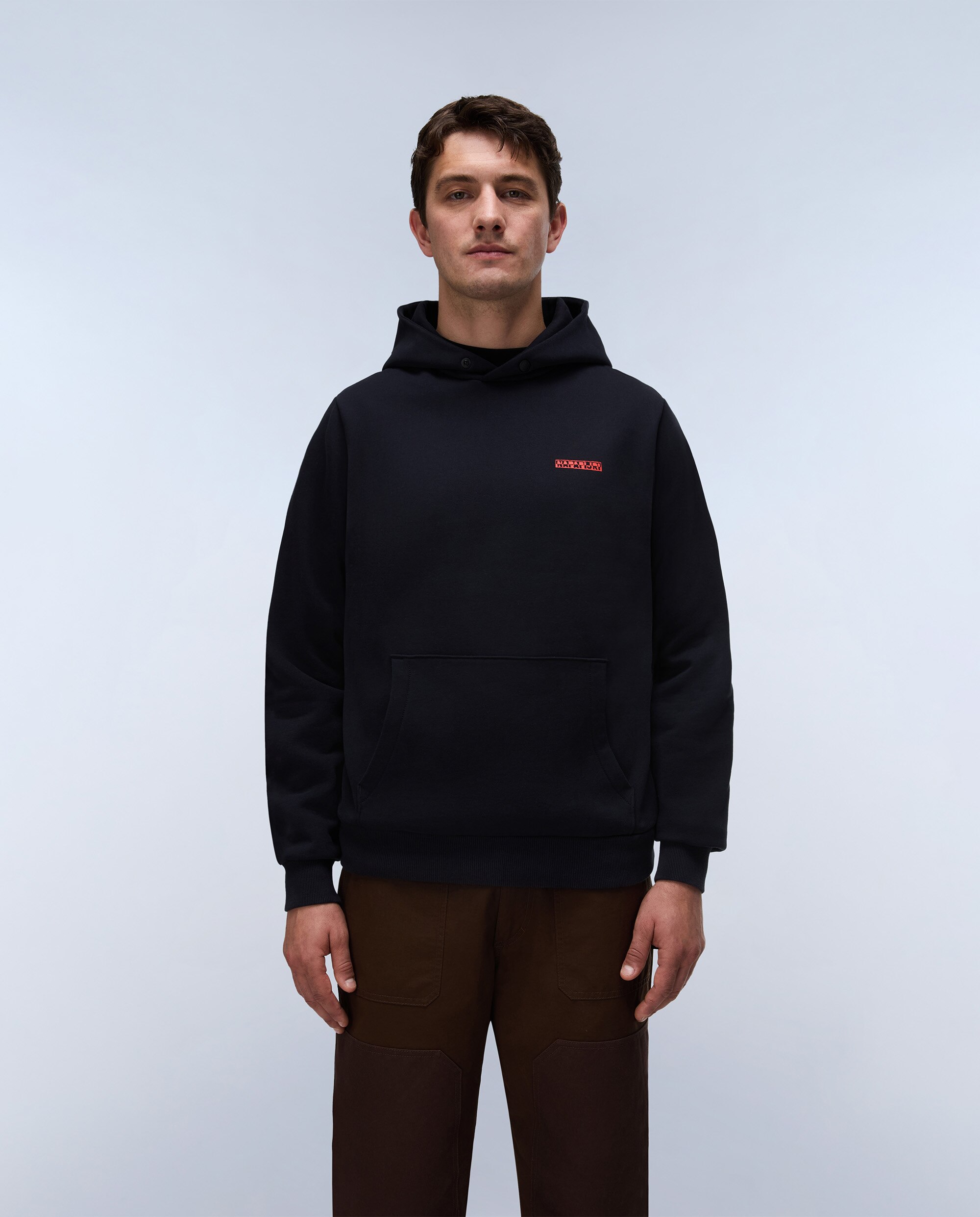 Sudadera de hombre sweat h con capucha - Napapijri - Negro Negro-2