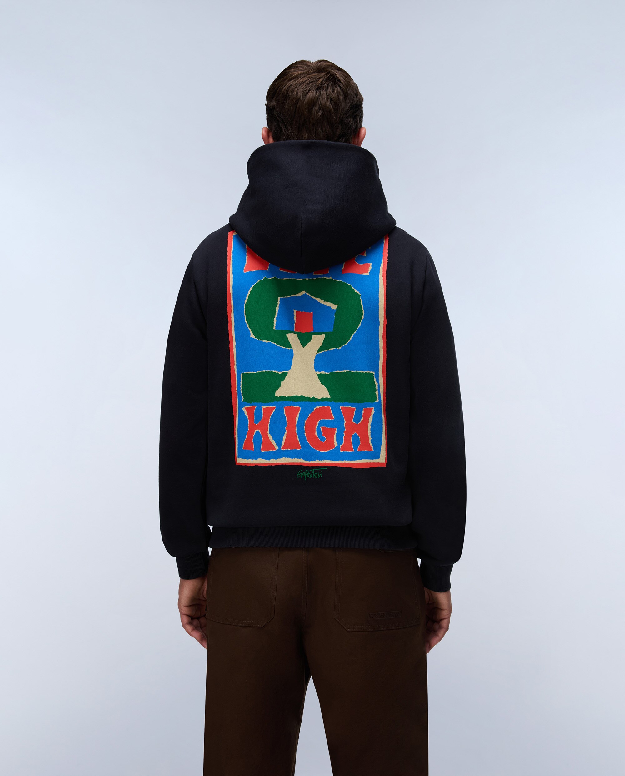 Sudadera de hombre sweat h con capucha - Napapijri - Negro Negro-4