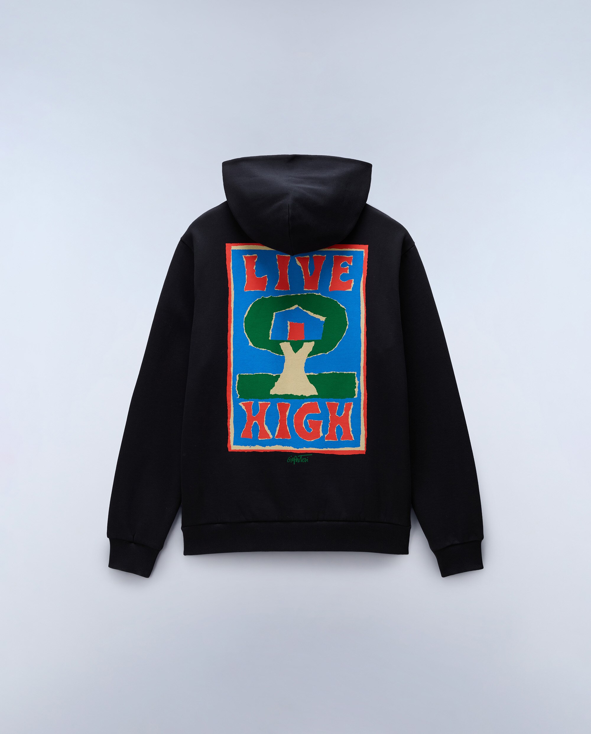 Sudadera de hombre sweat h con capucha - Napapijri - Negro Negro-6