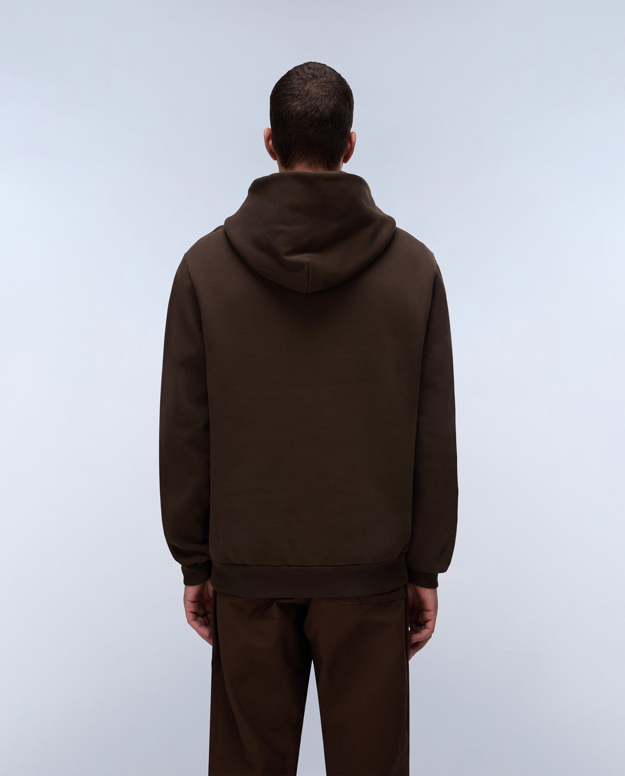 Sudadera de hombre sweat h con capucha - Napapijri - Marrón chocolate Marrón chocolate-4
