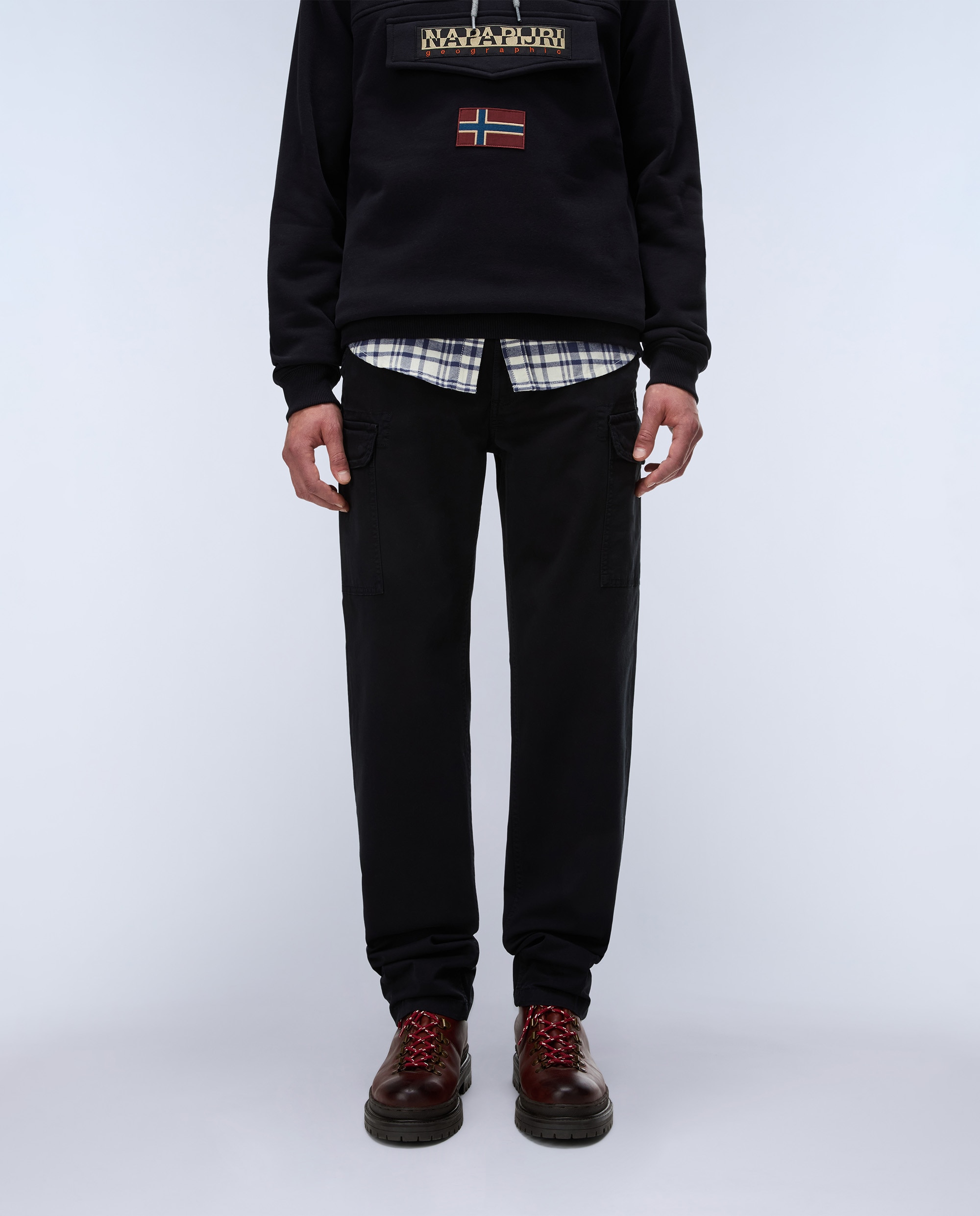 Pantalón cargo de hombre yasuni de corte regular - Napapijri - Negro Negro-1