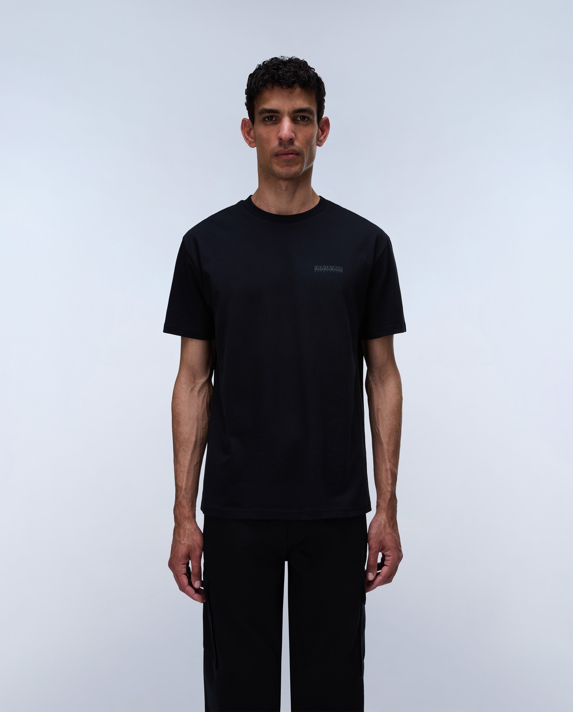 Imagen 2 de Camiseta de hombre yourte con logo delantero y trasero de manga corta - Napapijri - Negro Negro