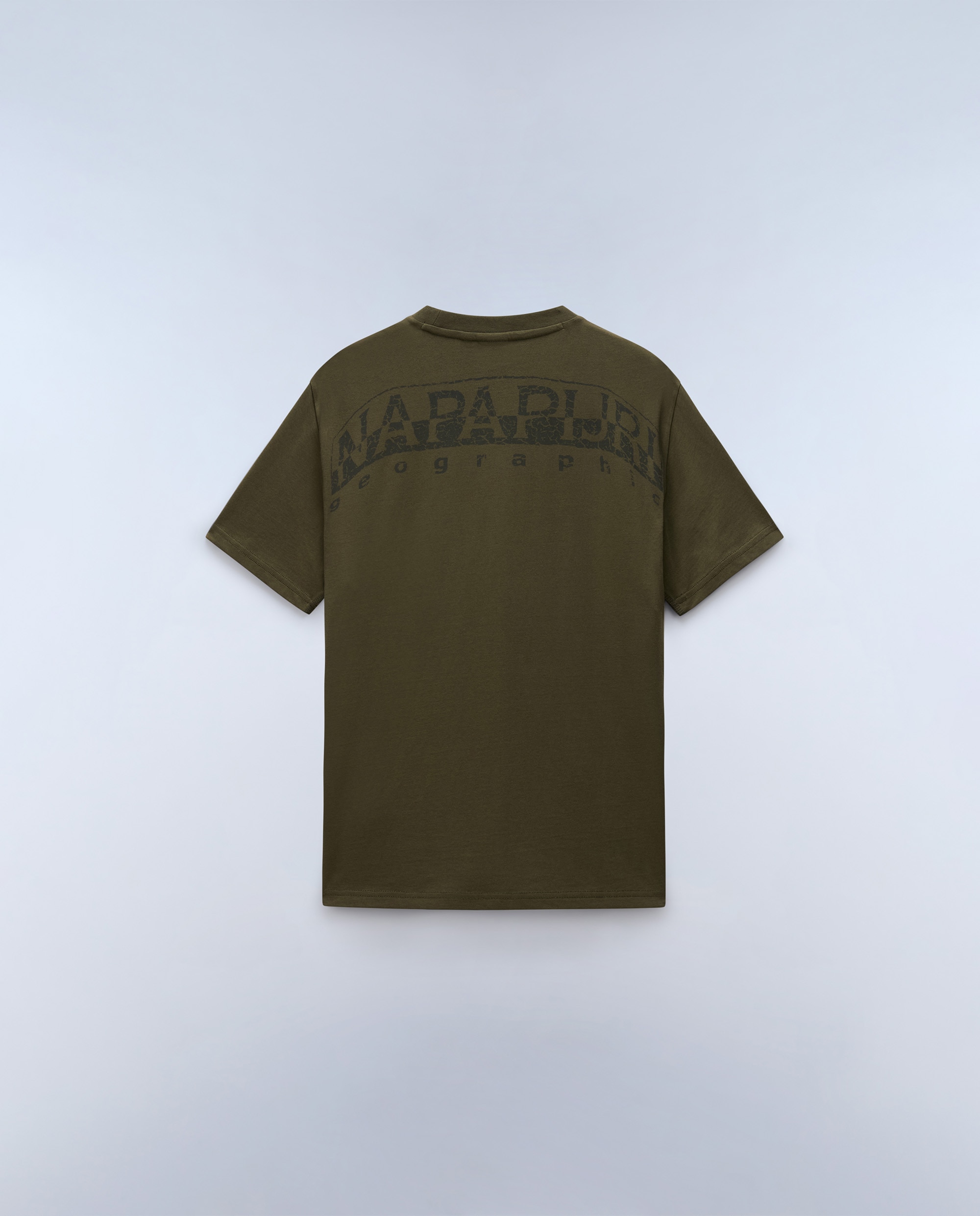 Imagen 6 de Camiseta de hombre yourte con logo delantero y trasero de manga corta - Napapijri - Verde Oliva Verde Oliva