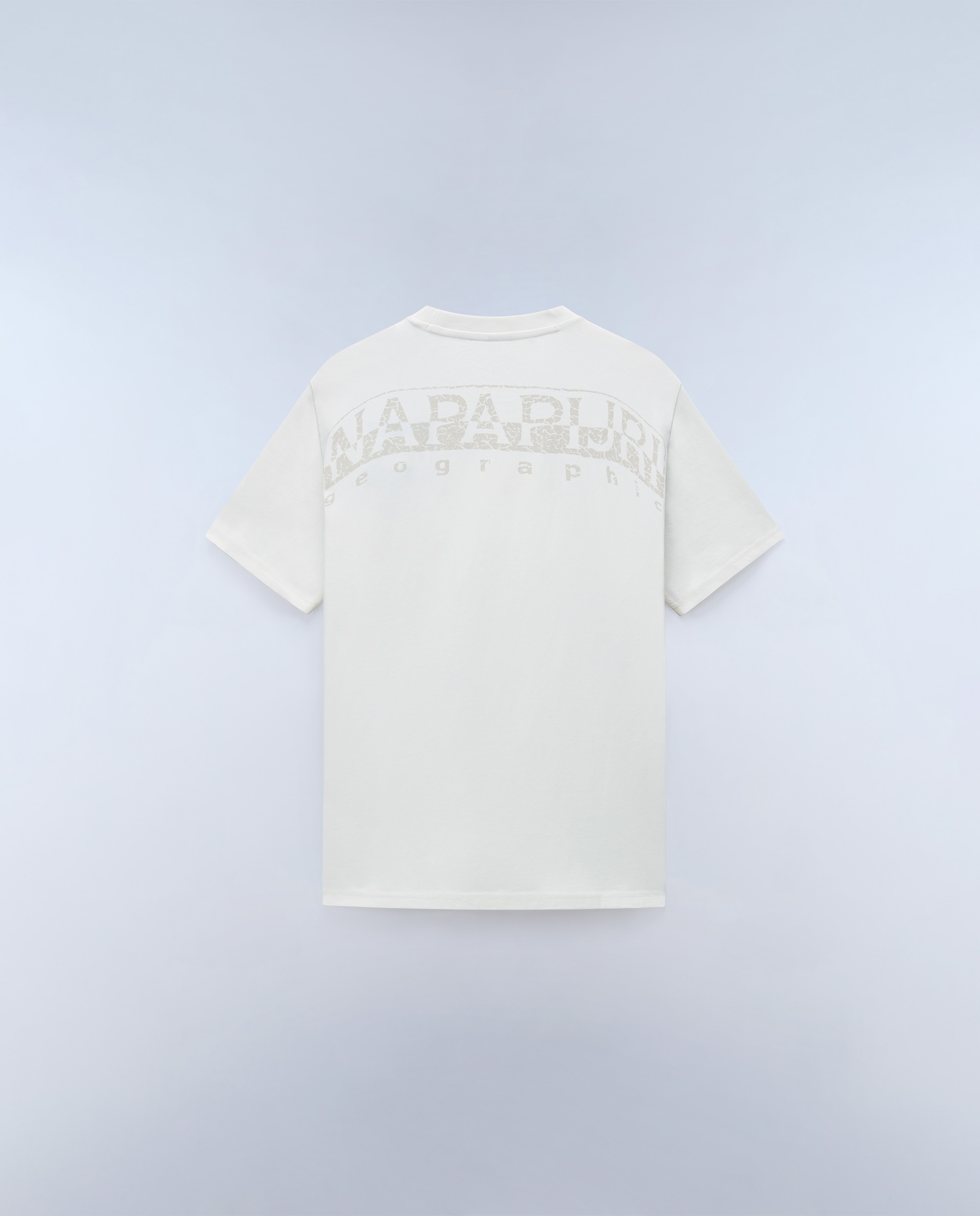 Imagen 6 de Camiseta de hombre yourte con logo delantero y trasero de manga corta - Napapijri - Crema Crema