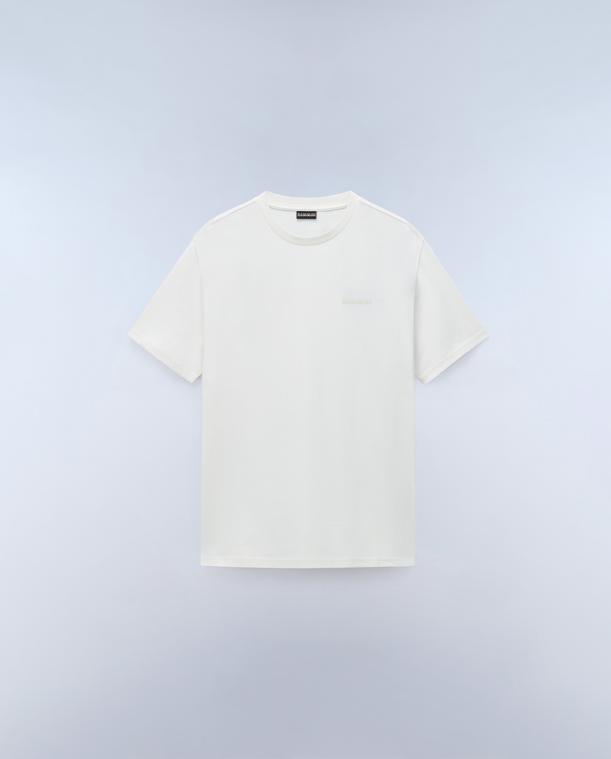 Imagen 5 de Camiseta de hombre yourte con logo delantero y trasero de manga corta - Napapijri - Crema Crema