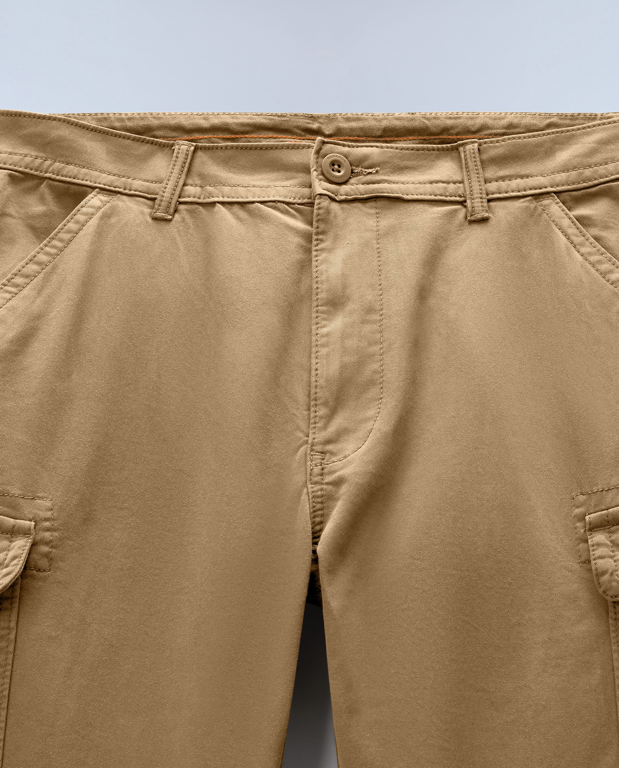 Pantalón cargo de hombre yasuni de corte regular - Napapijri - Marrón piedra Marrón piedra-4
