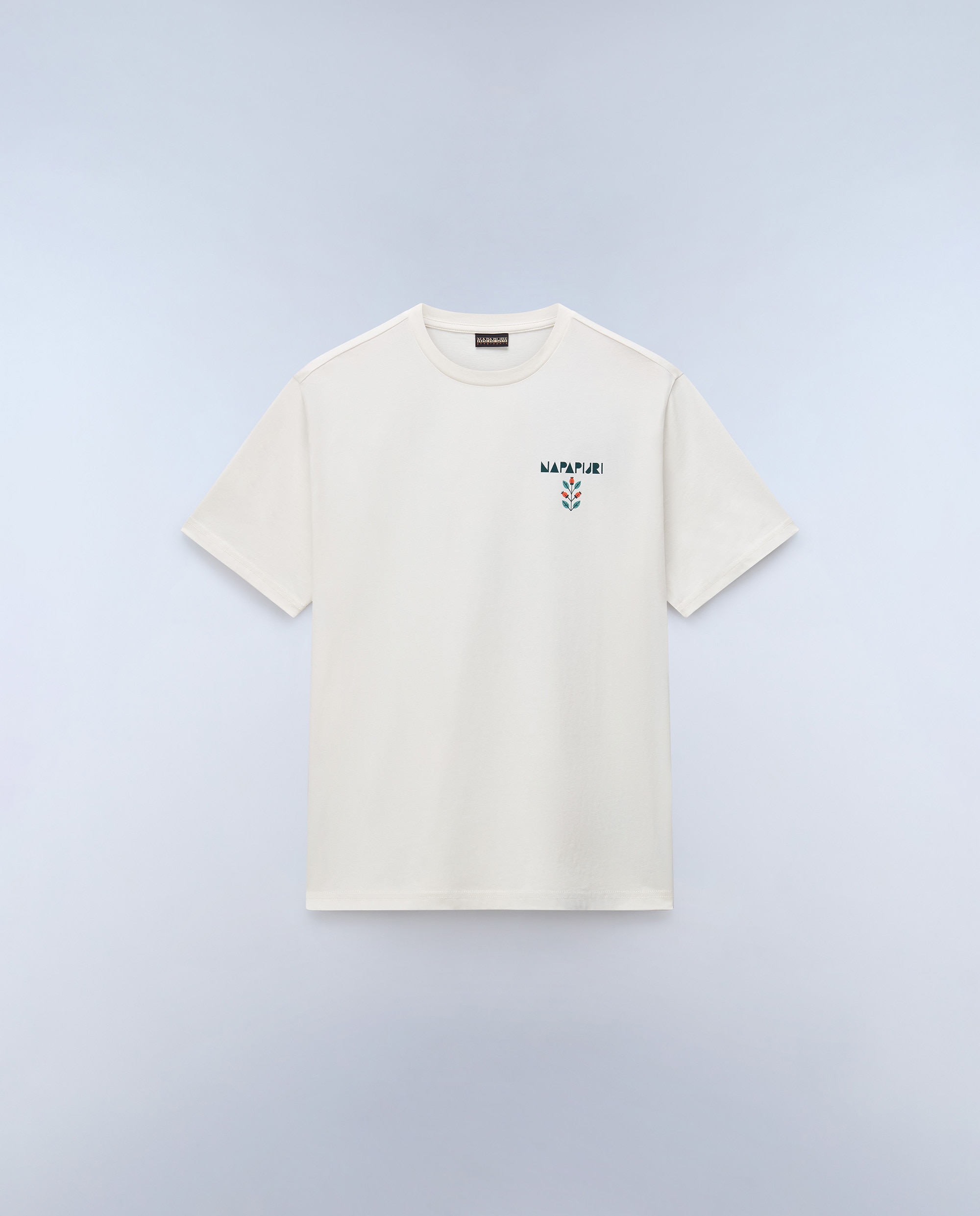 Imagen 5 de Camiseta de hombre swhol de manga corta - Napapijri - Crema Crema