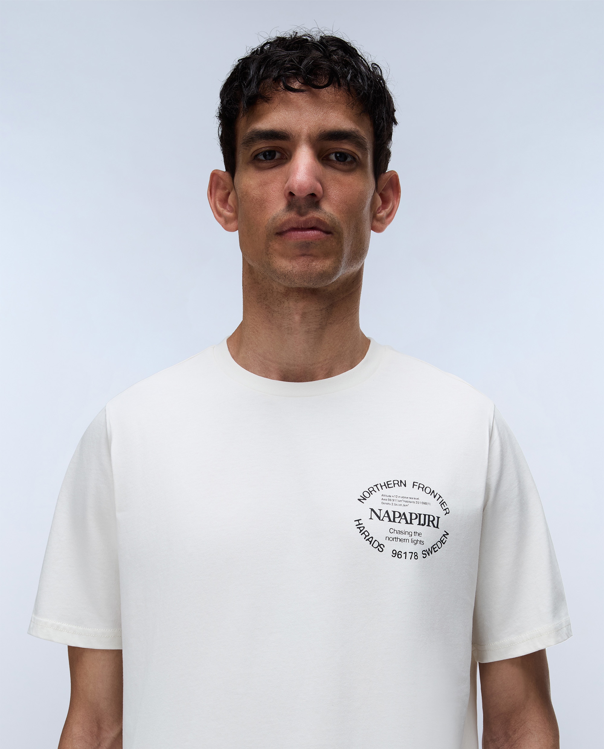 Imagen 2 de Camiseta de hombre swhol de manga corta - Napapijri - Beige Beige