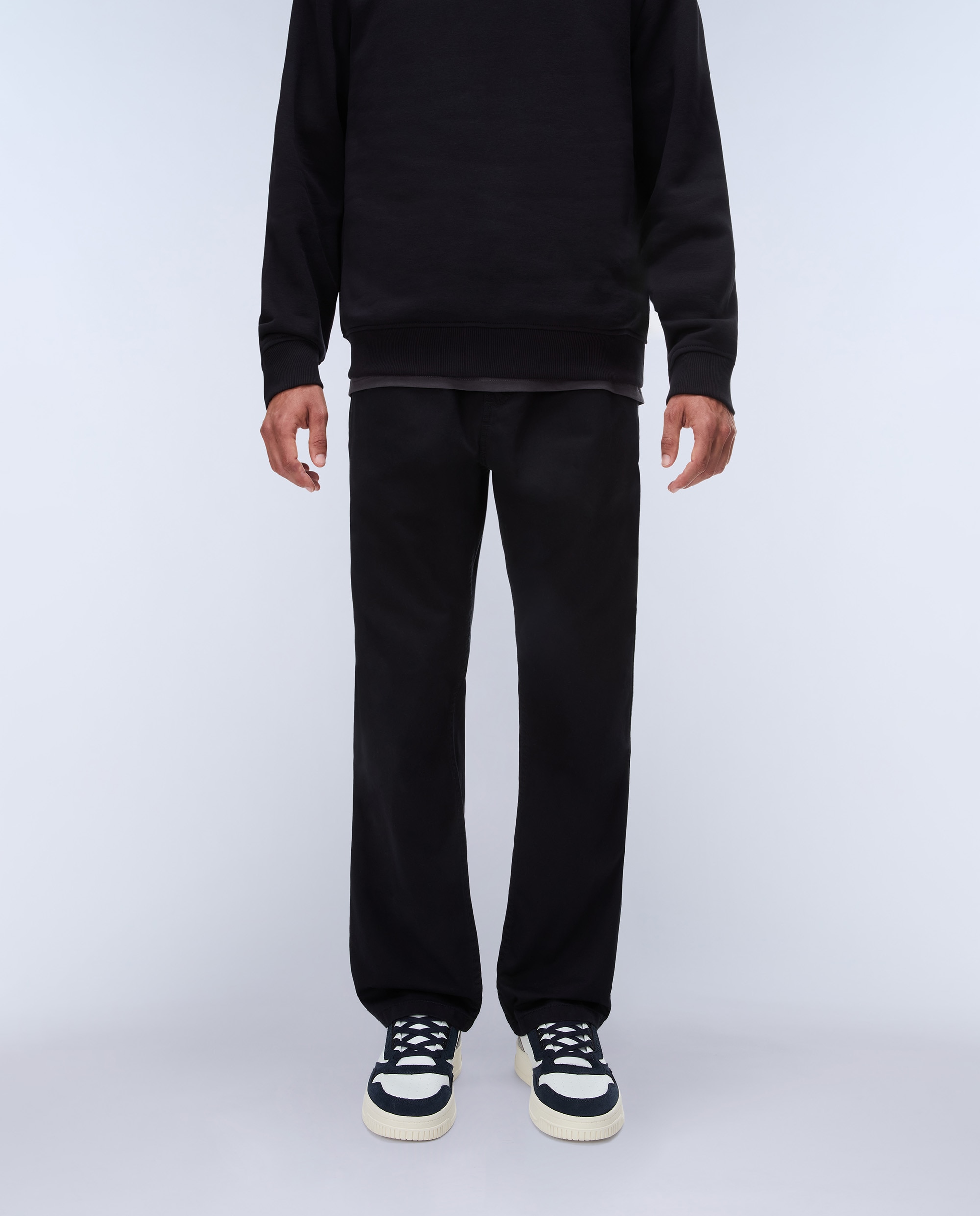 Chino de hombre m-chino largo de corte regular - Napapijri - Negro Negro-1